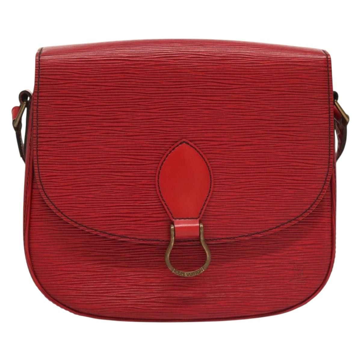 Louis Vuitton LOUIS VUITTON Epi Saint Cloud GM Shoulder Bag Red M52197 Size ONE SIZE - 13 Thumbnail