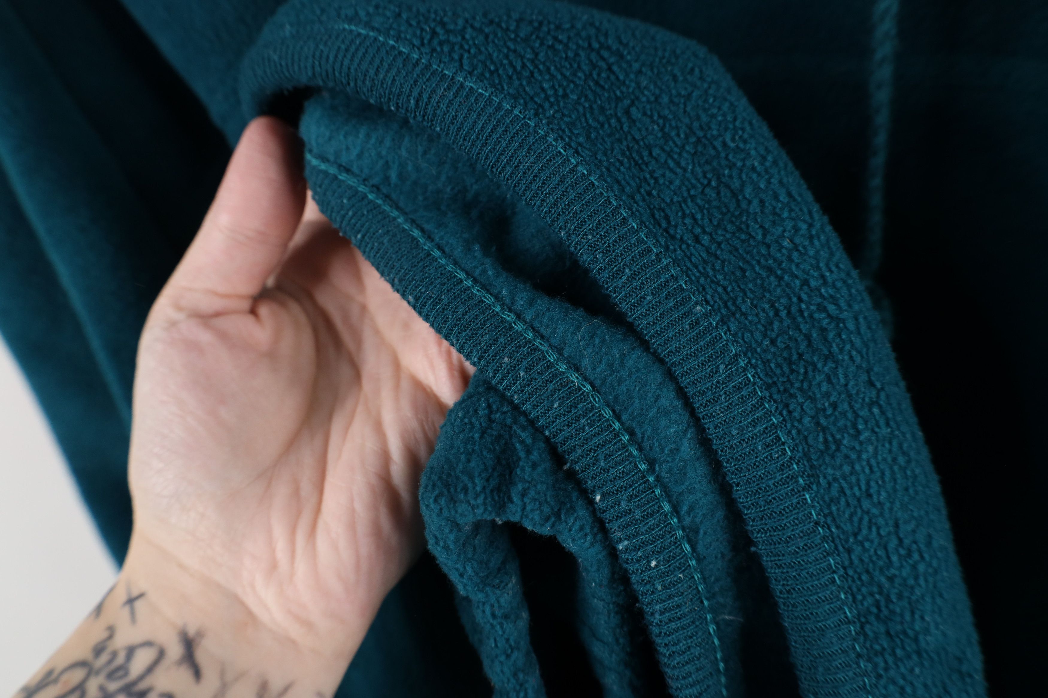 Vintage Vintage 90s Streetwear Fit Half Zip Fleece Pullover Sweater Size US XL / EU 56 / 4 - 7 Thumbnail