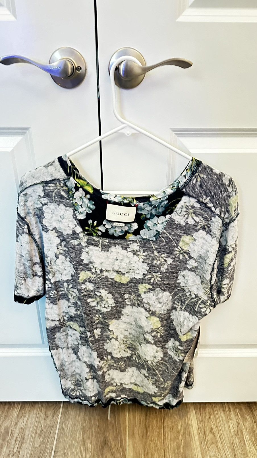Gucci SUPER RARE* Gucci Bloom Shirt Linen Blend Blue Flora Floral Size US M / EU 48-50 / 2 - 7 Thumbnail