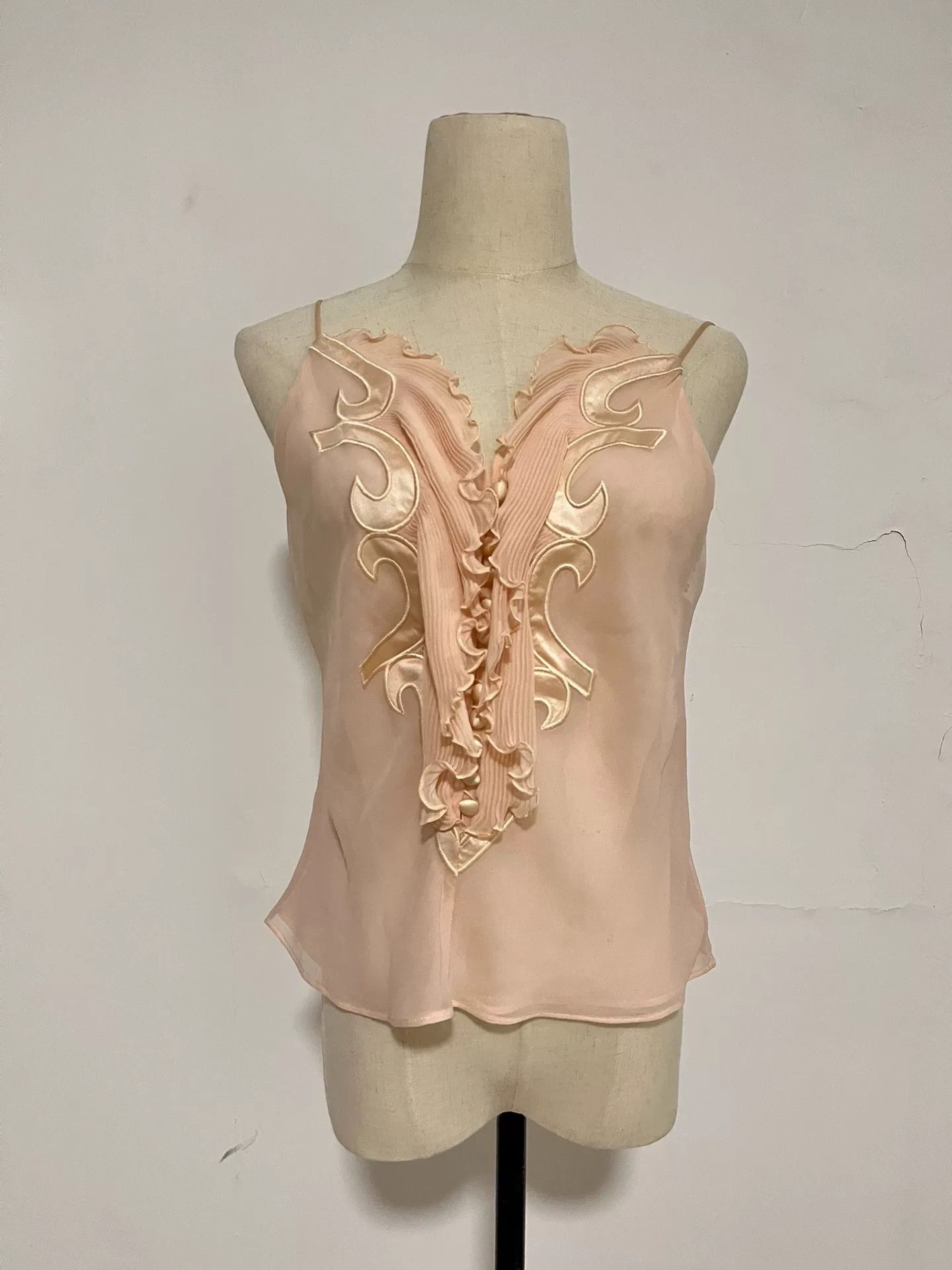 Givenchy Givenchy Pink Tulle Camisole Size M / US 6-8 / IT 42-44 - 1 Thumbnail