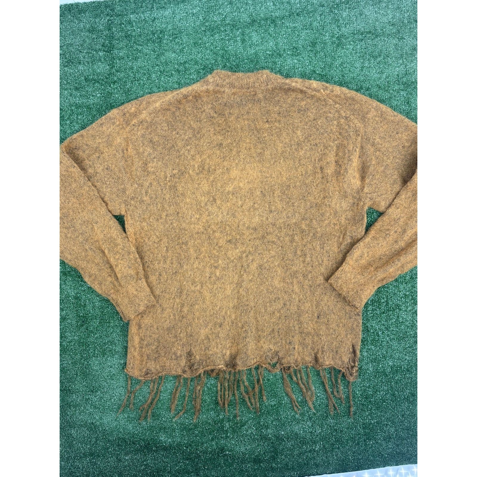 Bape BAPE Black Japan Distressed Knitted Beige Sweater Size MD Size US M / EU 48-50 / 2 - 9 Thumbnail
