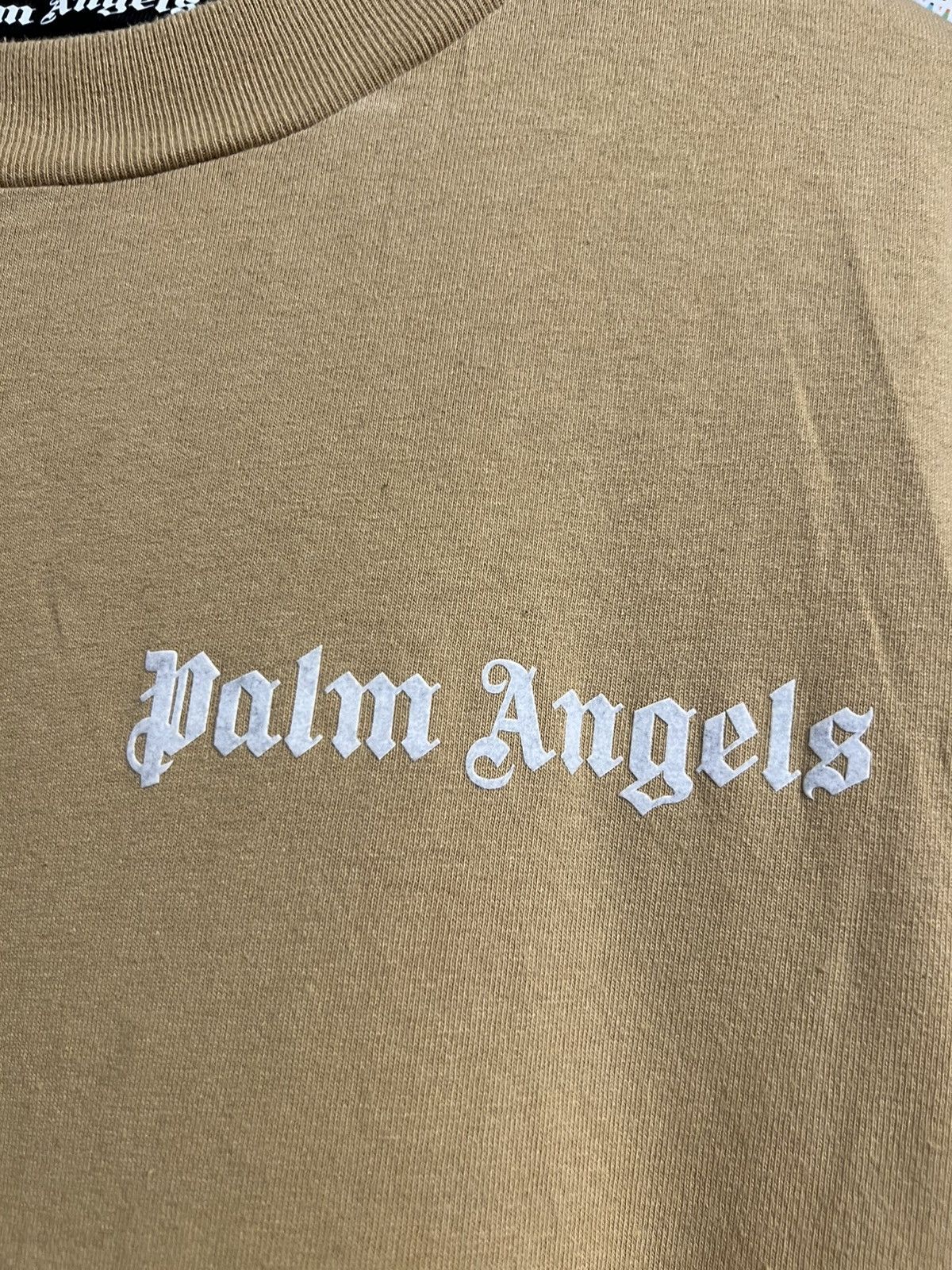 Palm Angels Palm Angels Large Tan Basic Logo Tee Size US XL / EU 56 / 4 - 4 Thumbnail