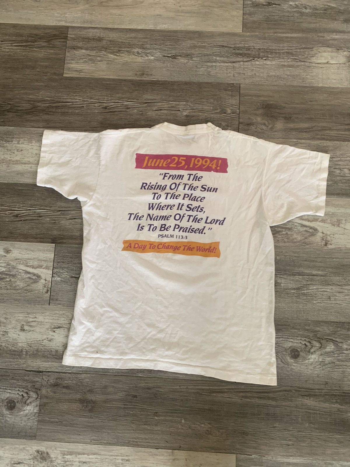 Vintage 1994 March for Jesus tee Size US M / EU 48-50 / 2 - 2 Thumbnail