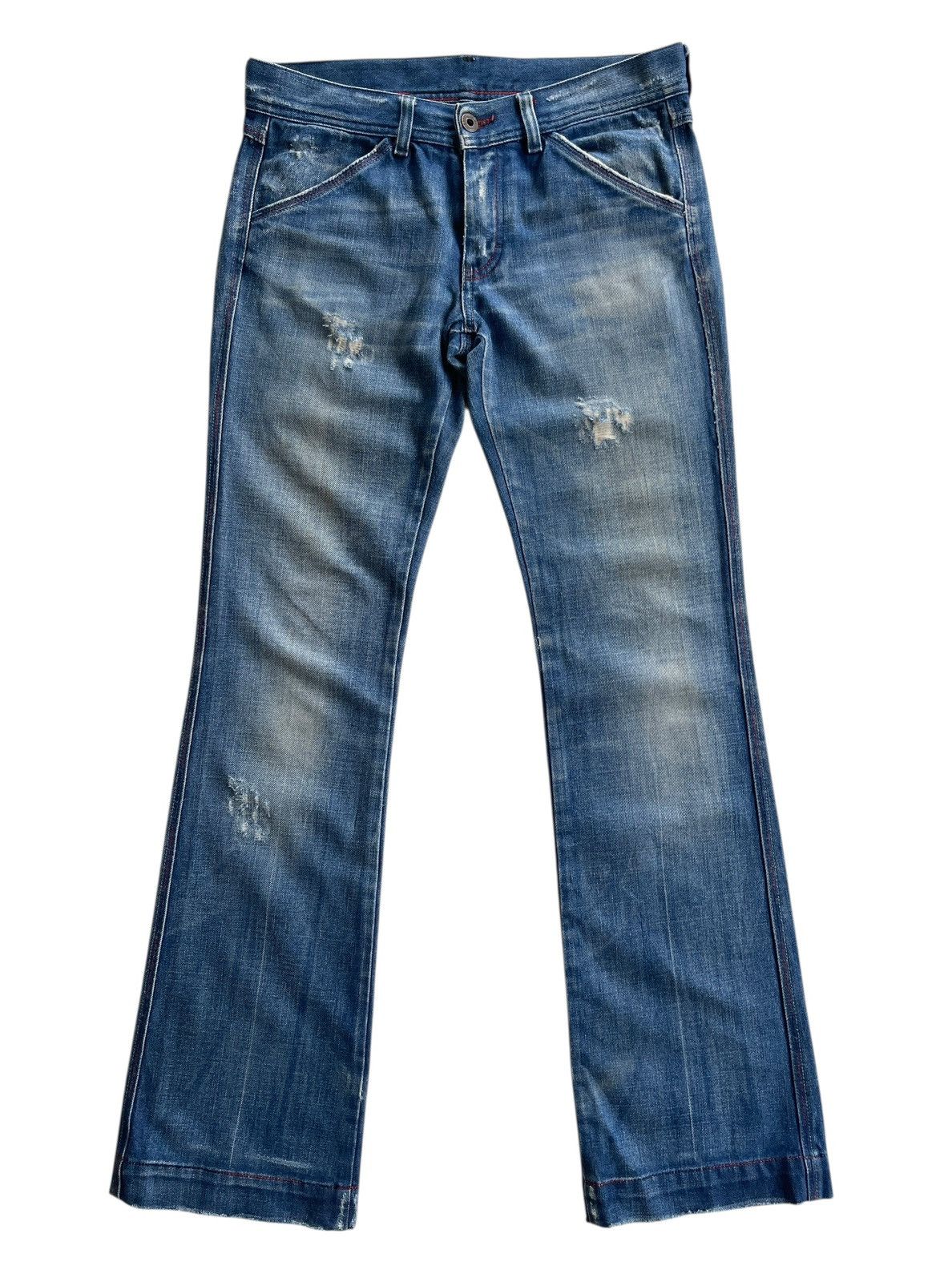 Diesel Diesel Distressed Flared Denim Size 29" - 1 Thumbnail
