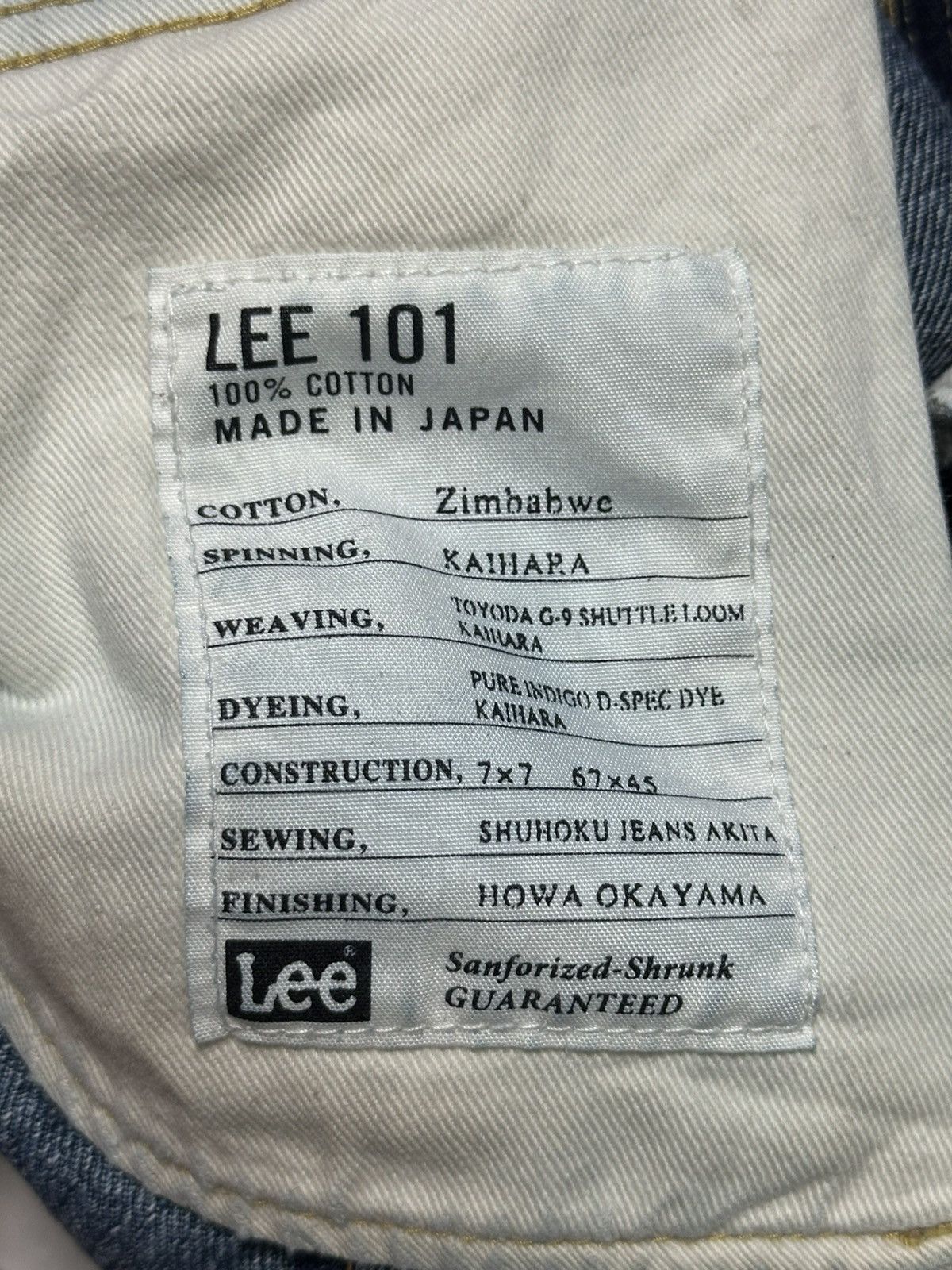 Lee Lee 101 Vintage Limited Distressed Skinny Loose and Faded Size US 32 / EU 48 - 14 Thumbnail