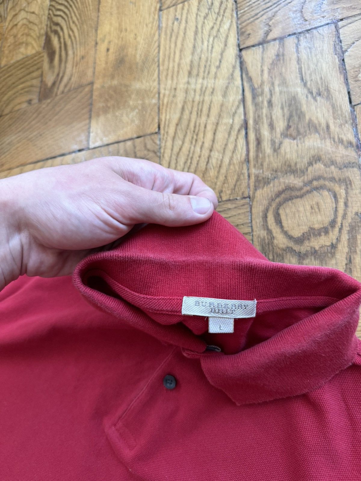 Burberry × Designer × Vintage Burberry logo polo t shirt Size US L / EU 52-54 / 3 - 6 Thumbnail