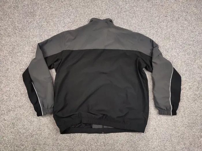 Nike Vintage Y2K Nike Swoosh Black Drill Lightweight Track Jacket Size US XL / EU 56 / 4 - 6 Thumbnail