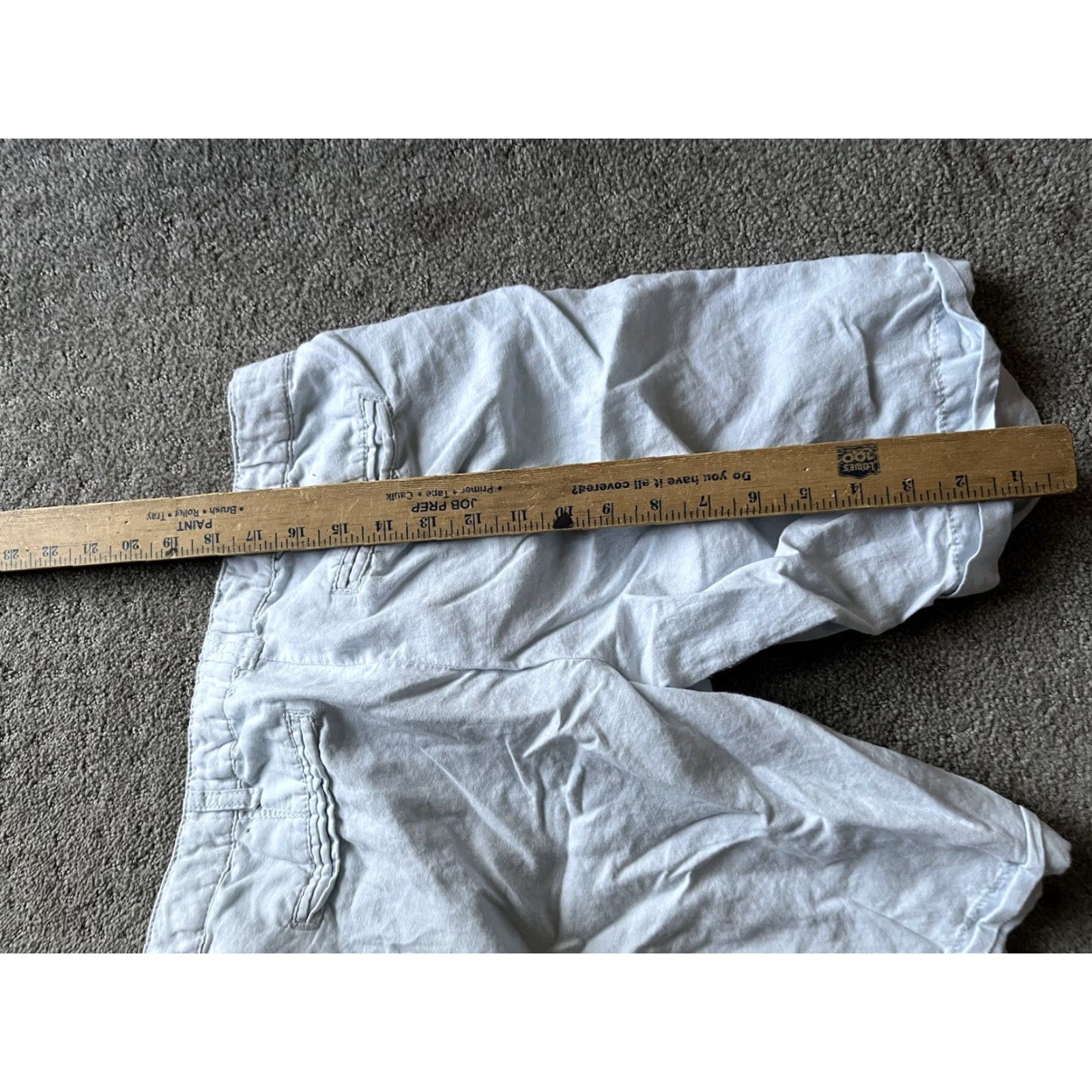 Vintage WOMEN'S KATHERINE BARCLAY Bermuda Shorts Light BLUE LINEN AND COTTON Size 4 Blue 3D 40s 50s 60s 70s Air Force Vintage: No Womens Size 27" / US 4 / IT 40 - 5 Thumbnail
