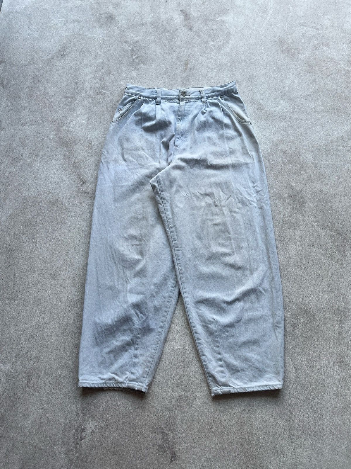 Lad Musician Lad Musician Broken White Baggy Jeans Size US 30 / EU 46 - 2 Thumbnail