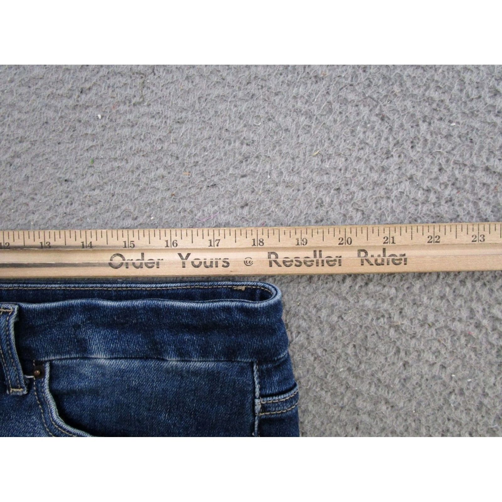 Vintage BKE Buckle Jeans Cropped High Rise Straight Blue 33x28 Denim 5-Pocket Womens Regular Modern Spring Summer Fall Boys Girls Mens Size 24" / US 00 / IT 34 - 6 Thumbnail