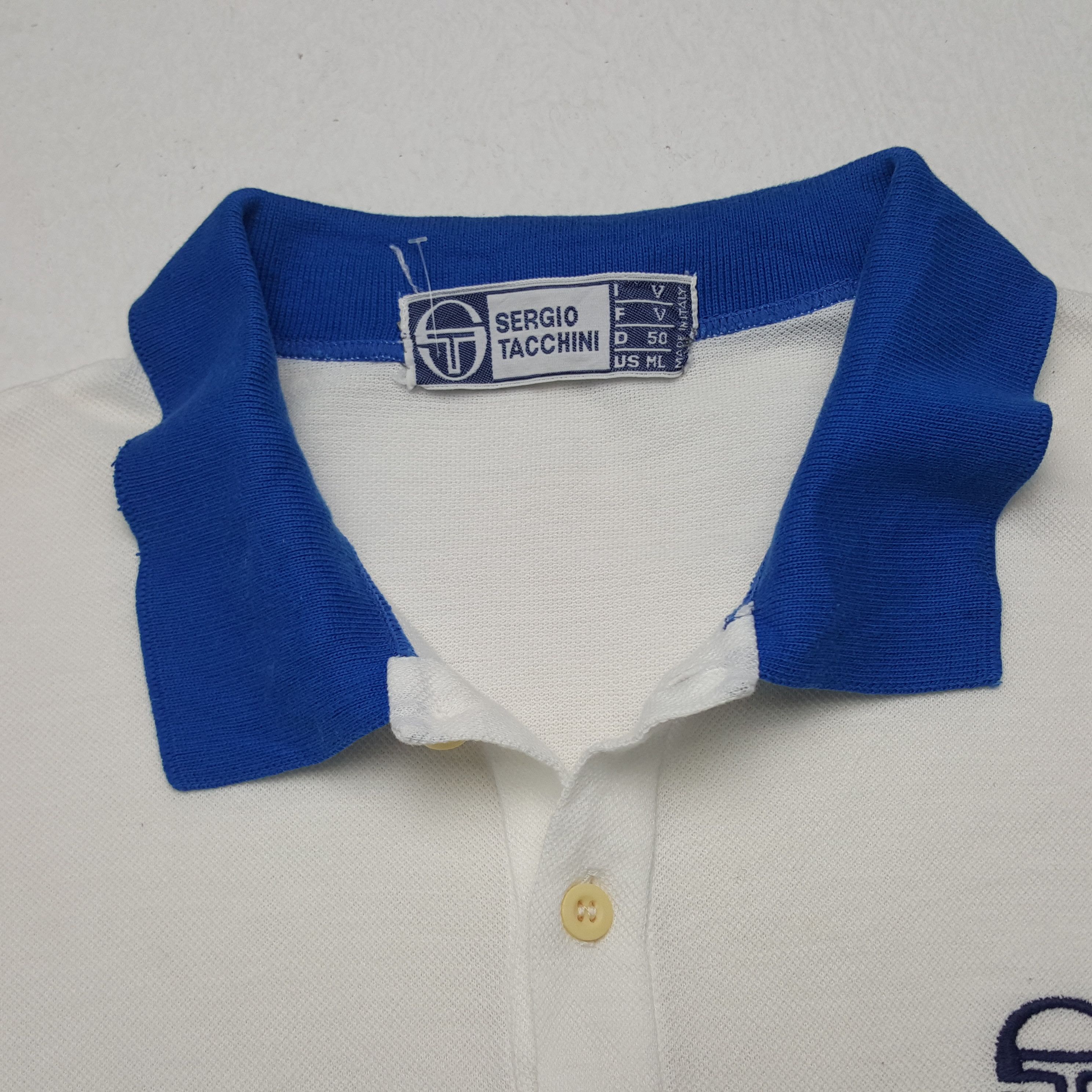 Sergio Tacchini × Vintage Vintage Sergio Tacchini Polos Shirt Size US S / EU 44-46 / 1 - 4 Thumbnail