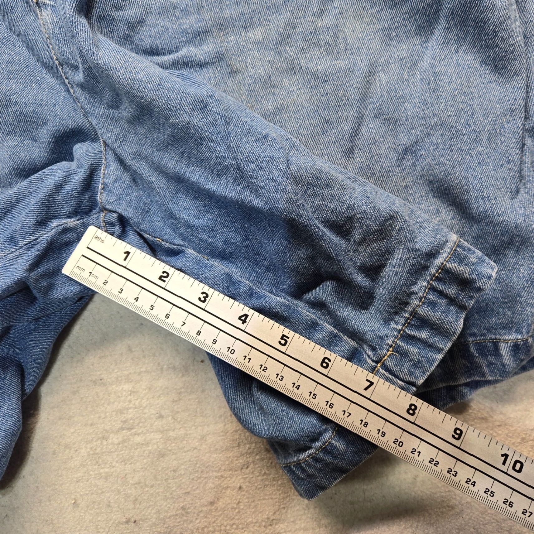 Denime Saddlebred Blue Denim Jean Shorts Adult Men Size 44 Blue Jeans Saddlebred Jeans Shorts Mens 44 Denim Size US 44 / EU 60 - 6 Thumbnail