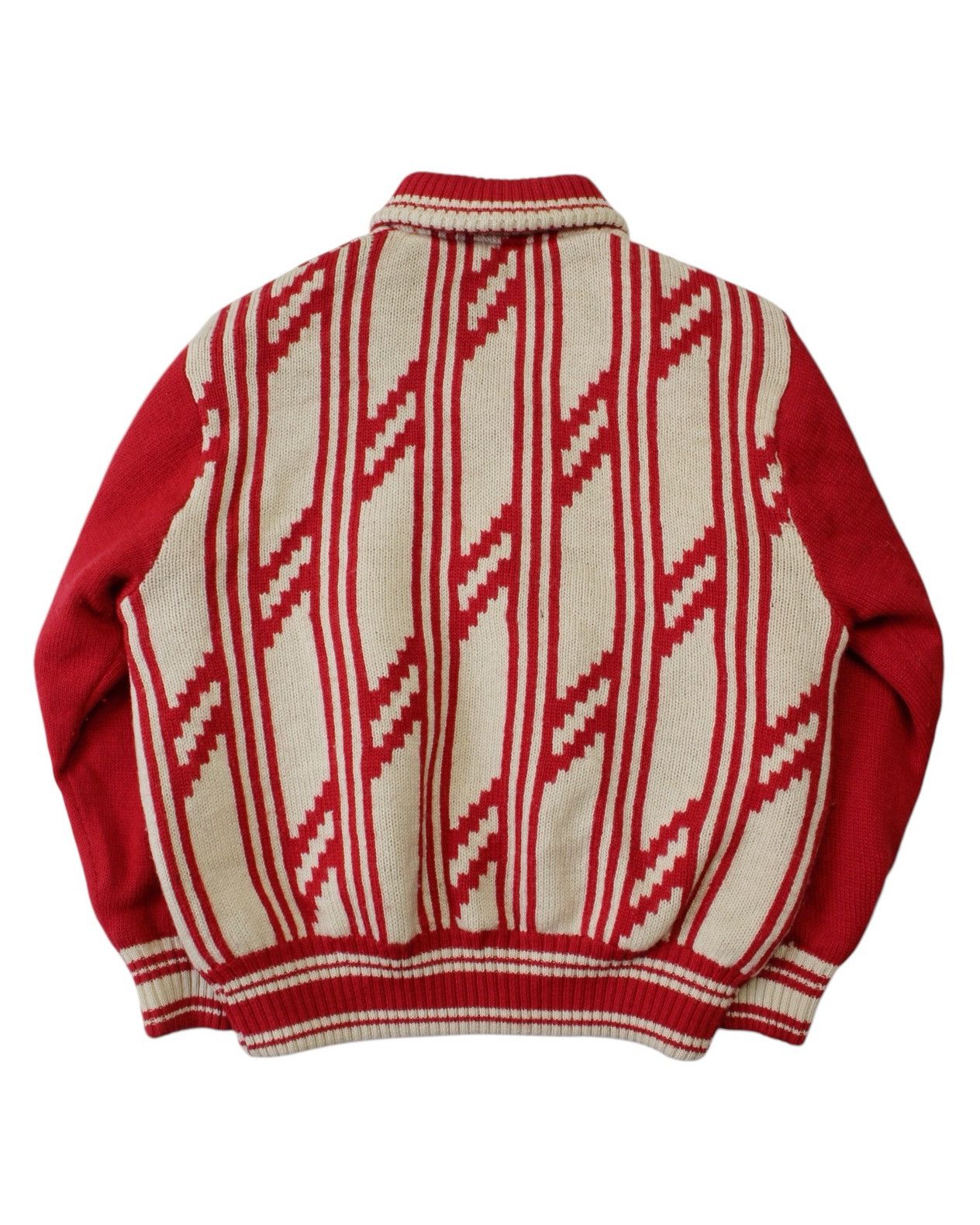 Hysteric Glamour 2000S NICOLE CLUB REVERSIBLE ZIP-UP SOLID RED KNIT JACKET Size US L / EU 52-54 / 3 - 2 Thumbnail