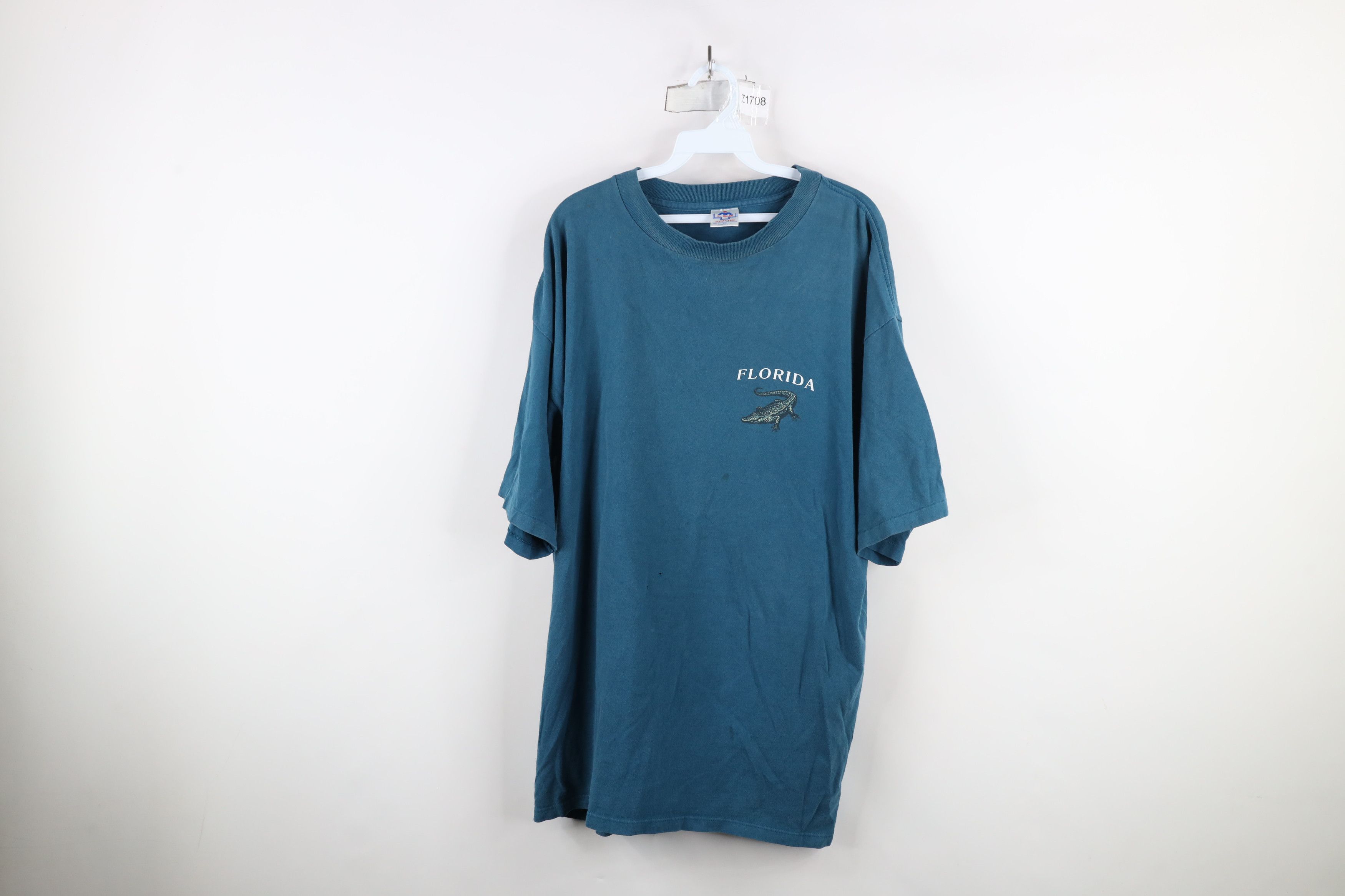 Vintage Vintage 90s Streetwear Alligator Florida Bite Me T-Shirt USA Size US XL / EU 56 / 4 - 1 Thumbnail