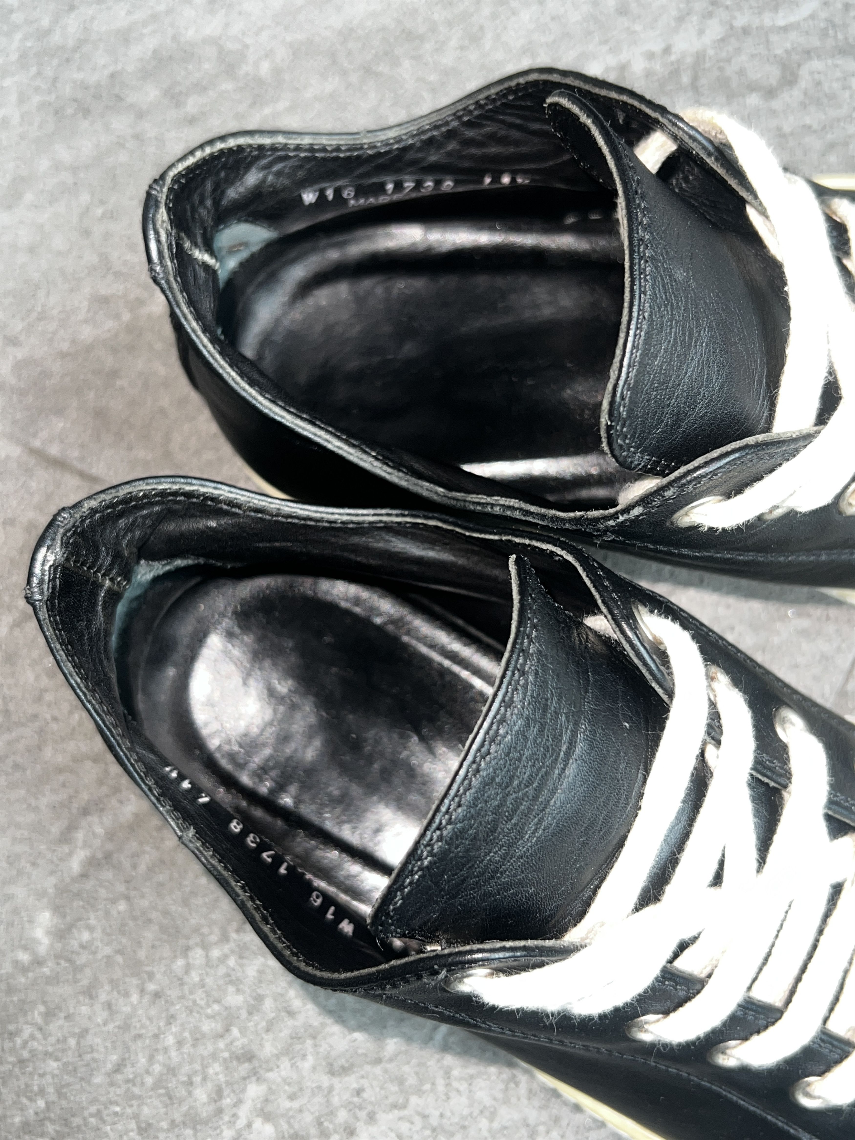 Rick Owens Rick Owens Leather Low Ramones Sneakers EU41.5 Size US 8.5 / EU 41-42 - 10 Thumbnail