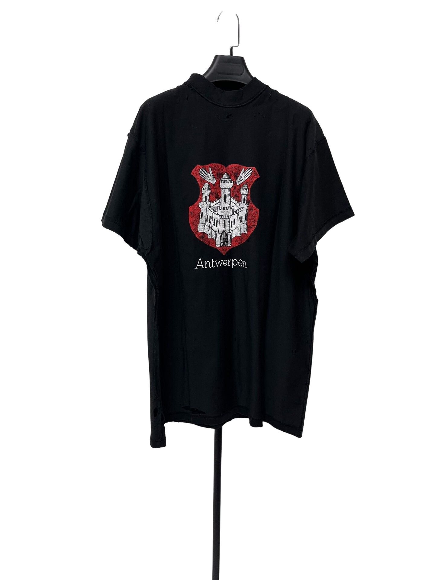 Balenciaga Balenciaga Antwerpen Shield Print T-Shirt Size 1 Size US S / EU 44-46 / 1 - 1 Thumbnail