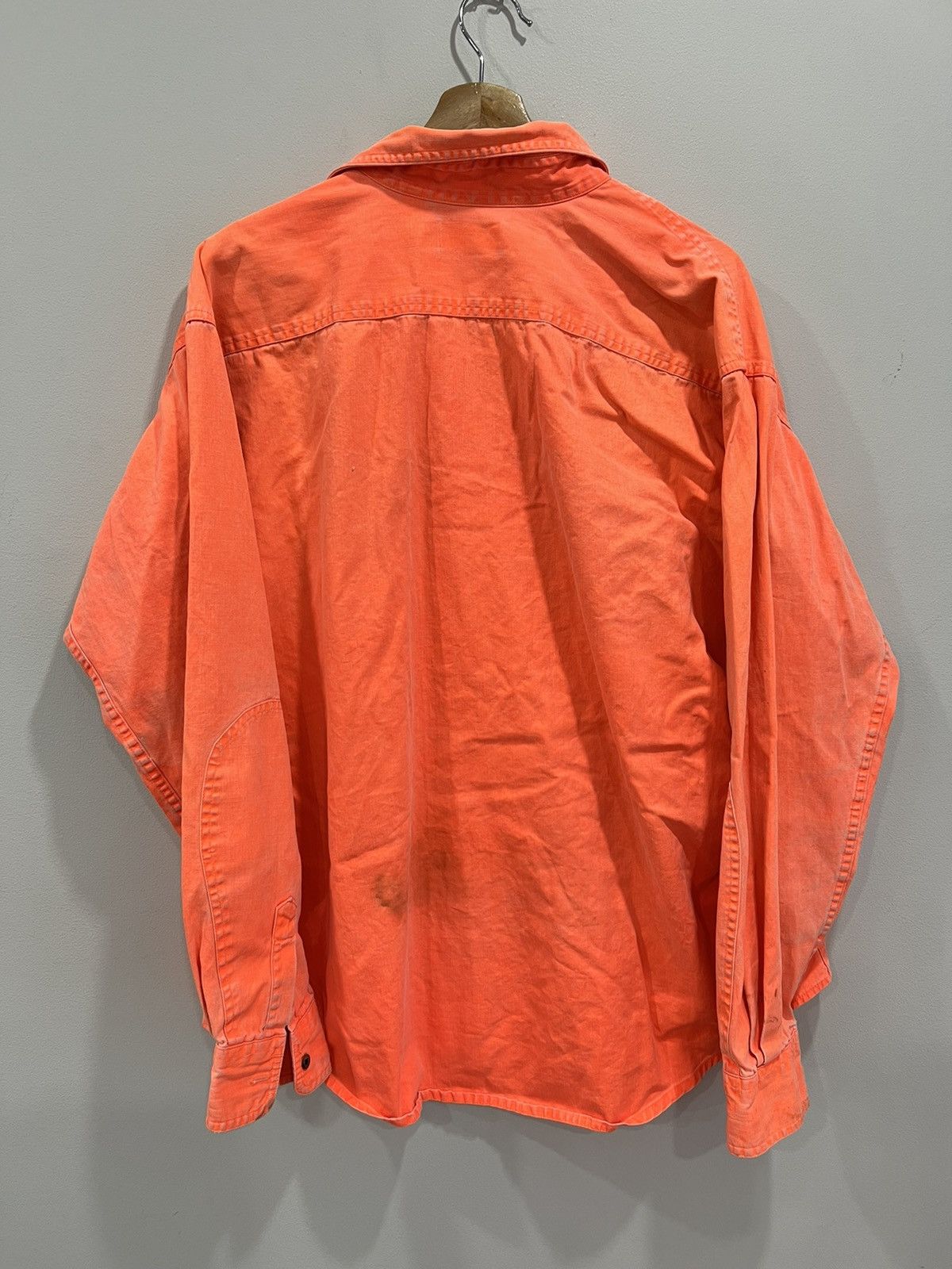 L.L. Bean Vintage LL Bean Button Up Shirt neon orange Size US XL / EU 56 / 4 - 2 Thumbnail