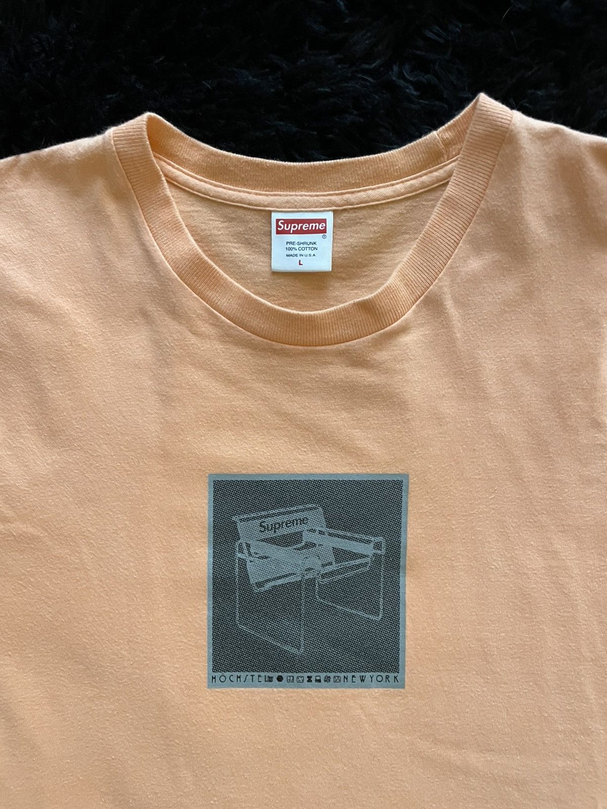 Supreme Supreme Chairs Logo Tee Peach Size US L / EU 52-54 / 3 - 2 Thumbnail