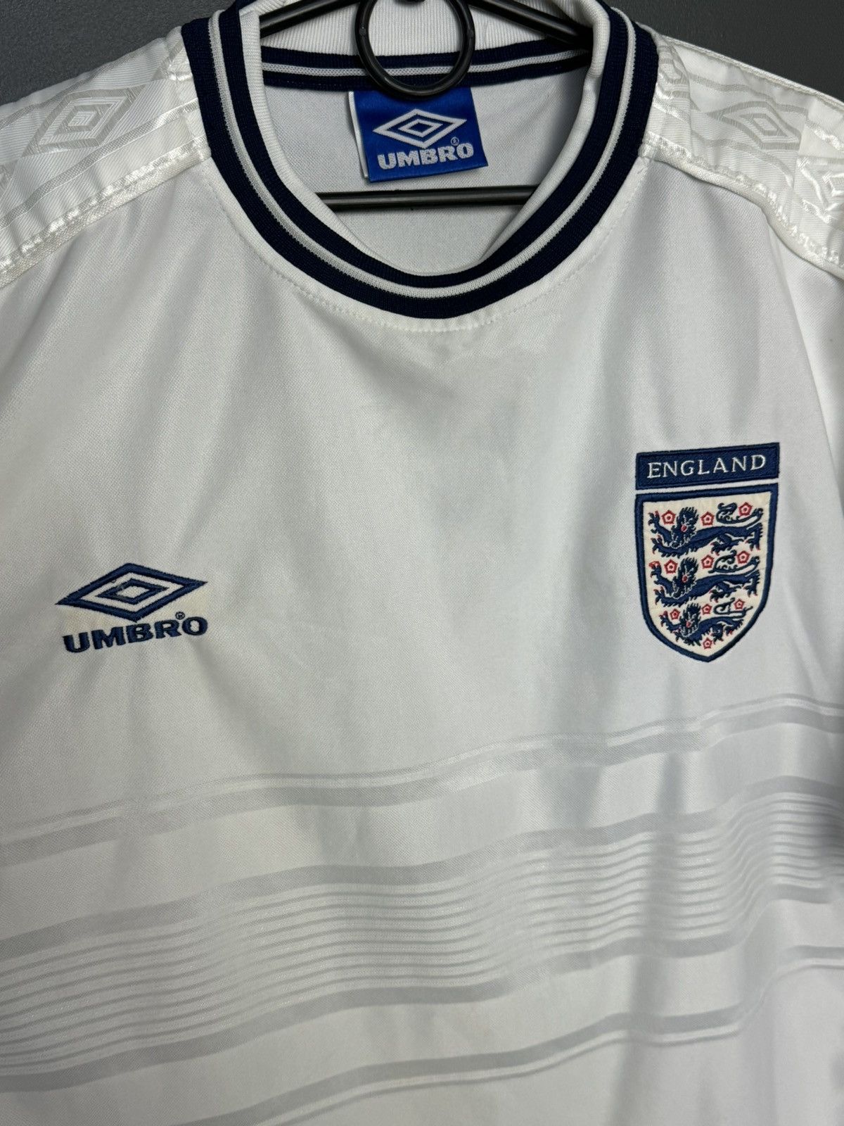 Umbro England National Team 99/01 Home Football Jersey T-Shirt Size US XXL / EU 58 / 5 - 3 Thumbnail