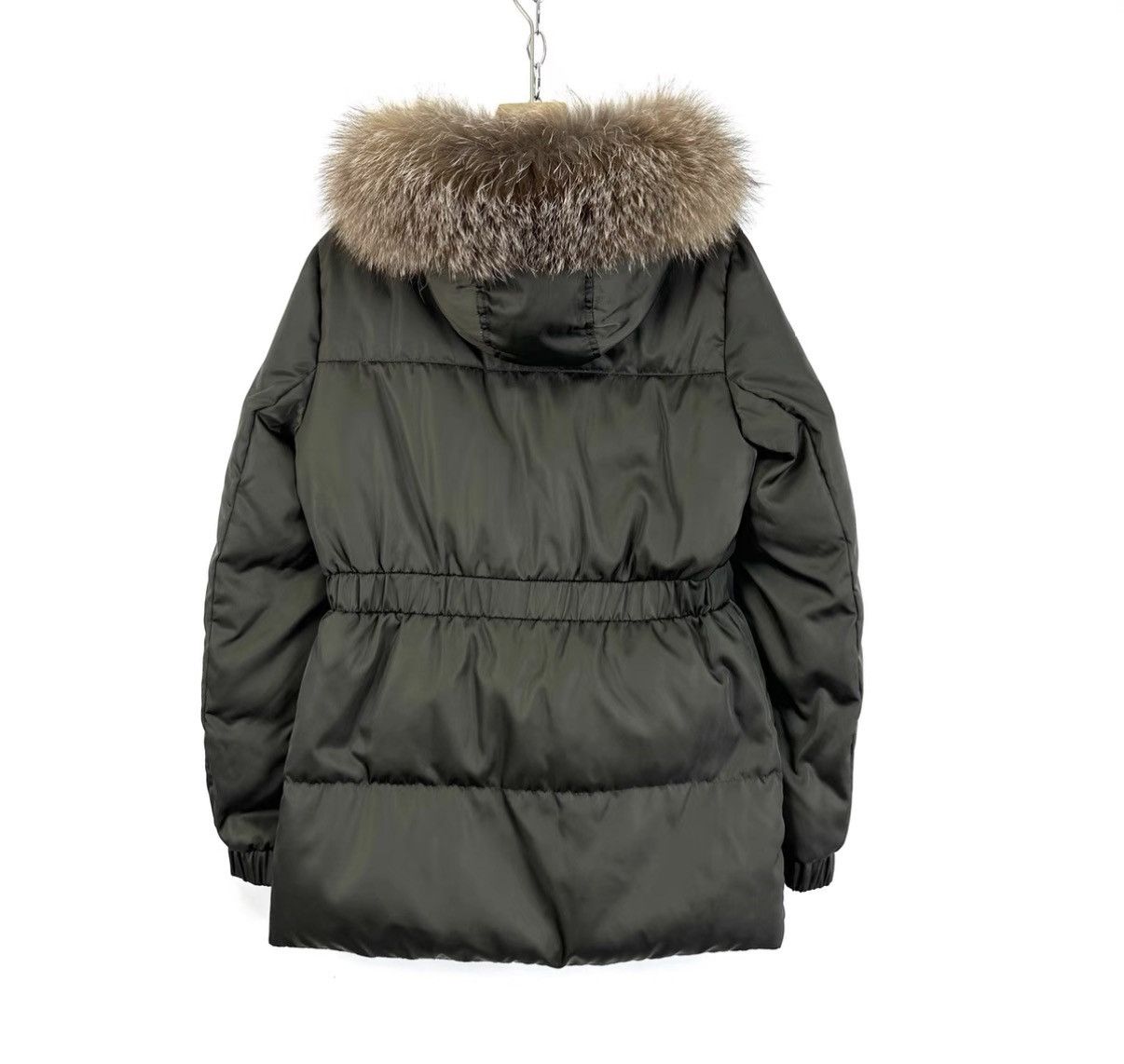 Moncler Moncler Army Green Waist Hooded Sleeve Logo Down Jacket K12 Size XS / US 0-2 / IT 36-38 - 2 Thumbnail