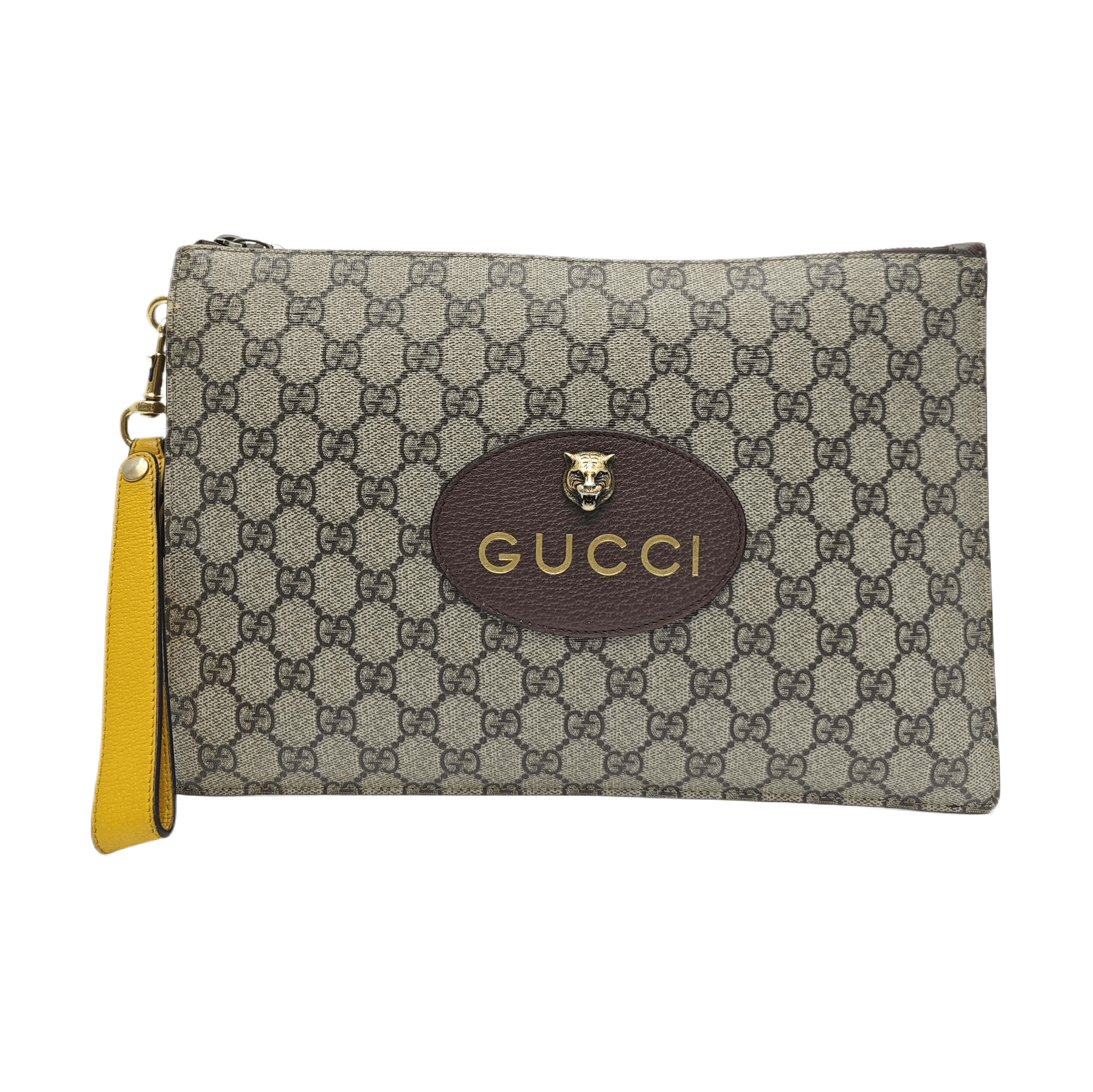 Gucci Gucci Neo Vintage GG Canvas Tiger Clutch Size ONE SIZE Size ONE SIZE - 1 Thumbnail