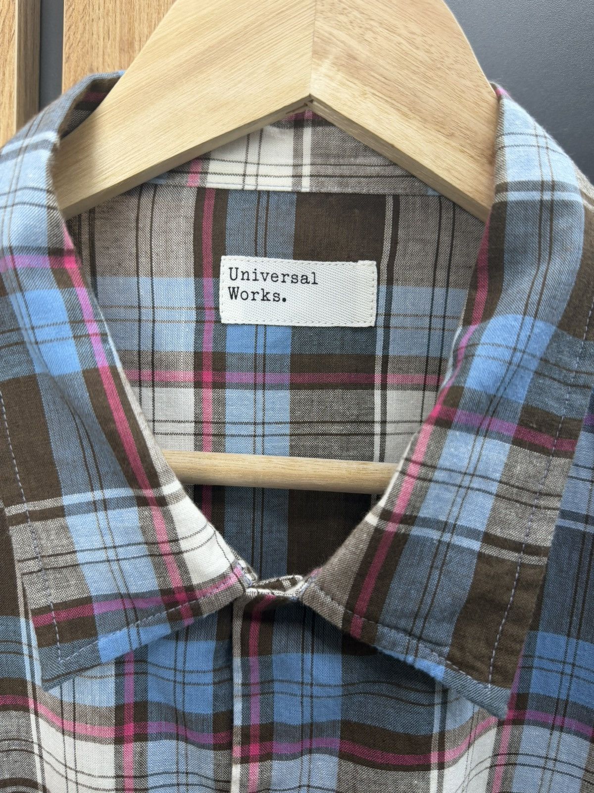 Universal Works Universal Works Plaid Shirt Short Sleeve Size L Size US L / EU 52-54 / 3 - 6 Thumbnail
