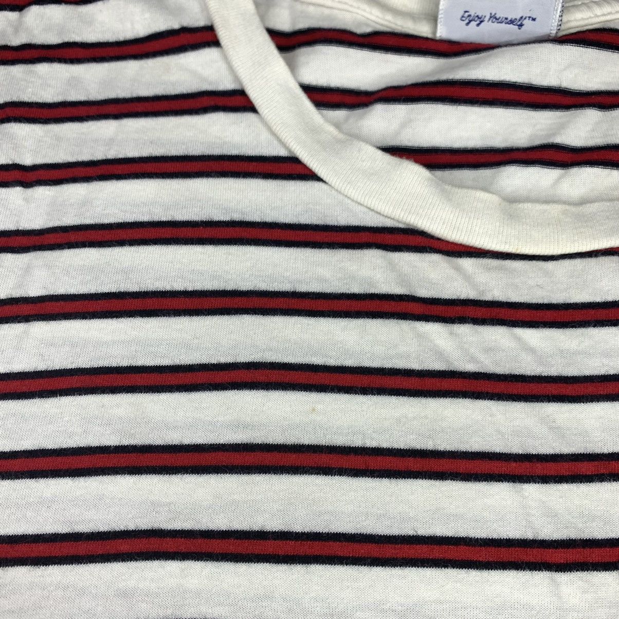 Stussy × Vintage Y2k Vintage Stussy Striped Tee Size US L / EU 52-54 / 3 - 12 Thumbnail