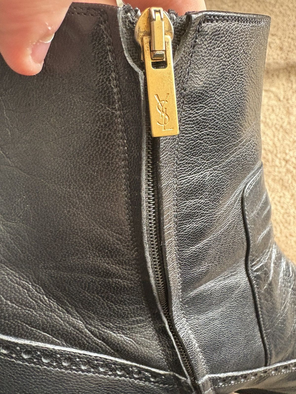 Saint Laurent Paris Yves Saint Laurent by Tom Ford Western Square Toe Boot 42 9 Size US 9 / EU 42 - 9 Thumbnail