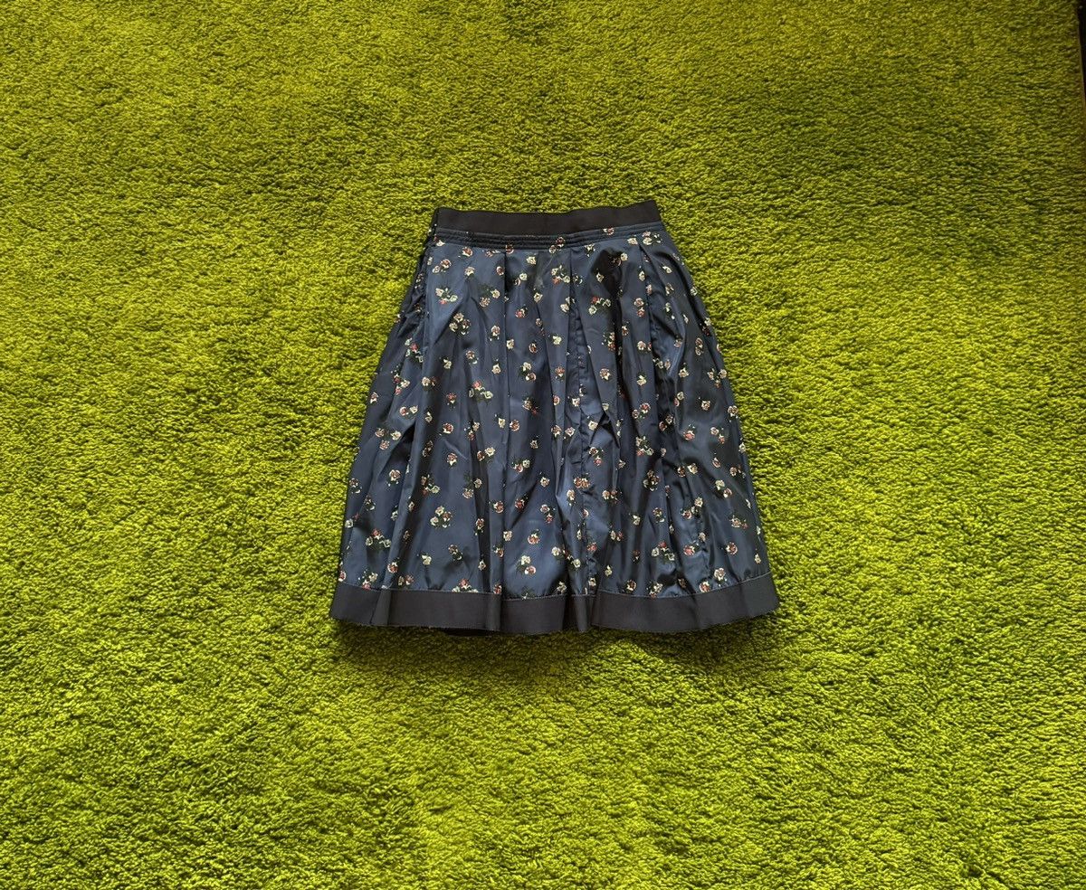 Designer × Moncler × Moncler Grenoble Moncler nylon floral pattern midi skirt Size 25" / US 0 / IT 36 - 1 Thumbnail
