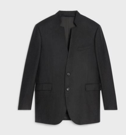 Celine o1w1db10525 2V80K4 Boxy Jacket in Black Size US L / EU 52-54 / 3 - 1 Thumbnail
