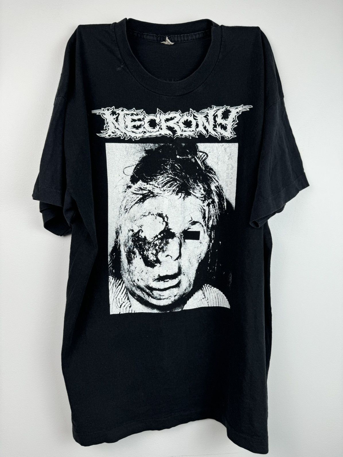 Band Tees × Vintage 1991 Necrony Severe Malignant Pustule Size US XL / EU 56 / 4 - 1 Thumbnail