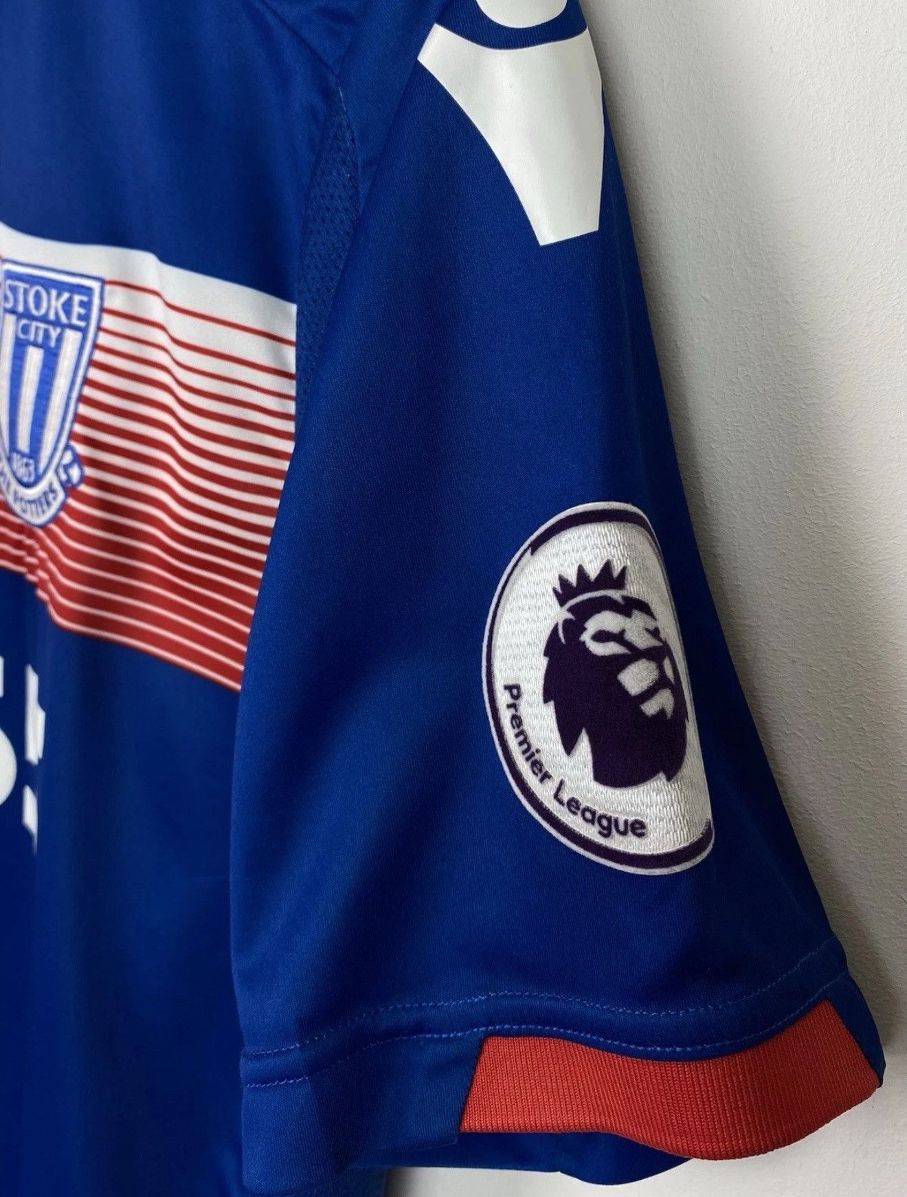 Other Stoke City 2017/2018 Away Football Shirt Soccer Jersey Blue Size US L / EU 52-54 / 3 - 5 Thumbnail