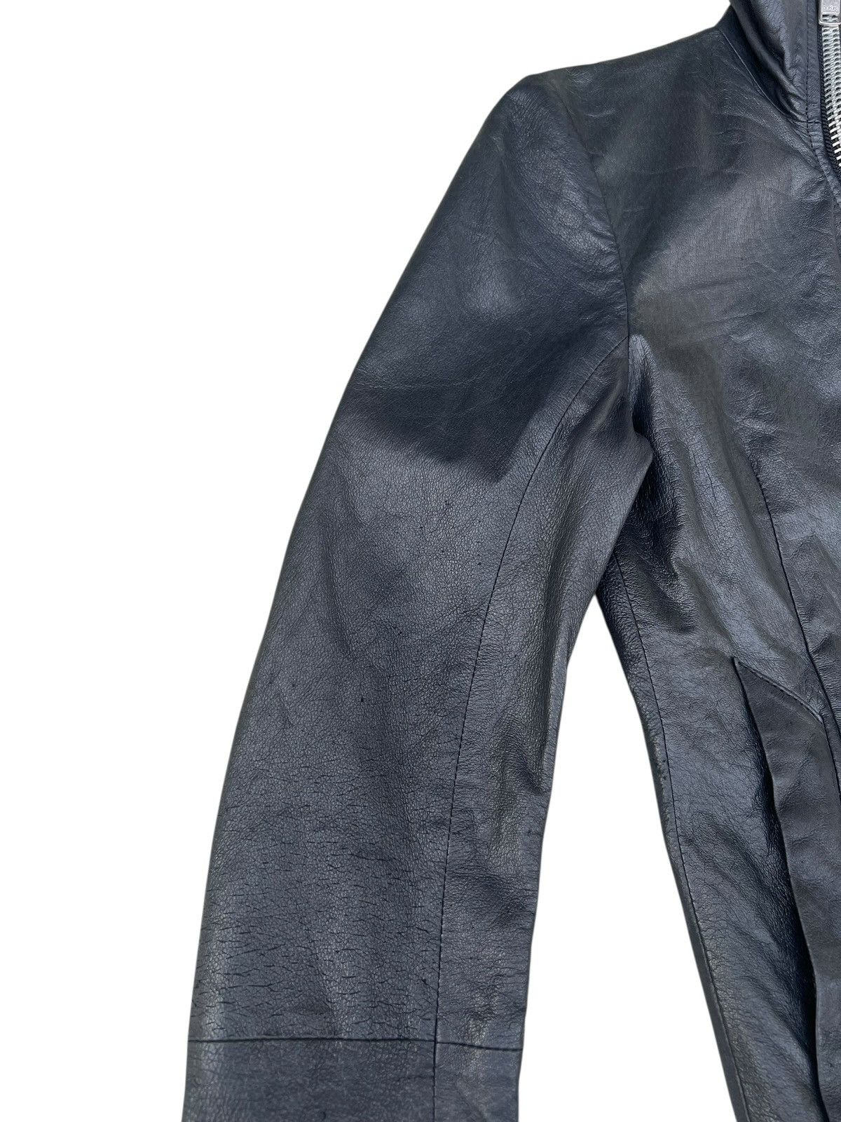 Ekam EKAM Distressed Pigskin Leather Asymmetrical Jacket Size US S / EU 44-46 / 1 - 8 Thumbnail