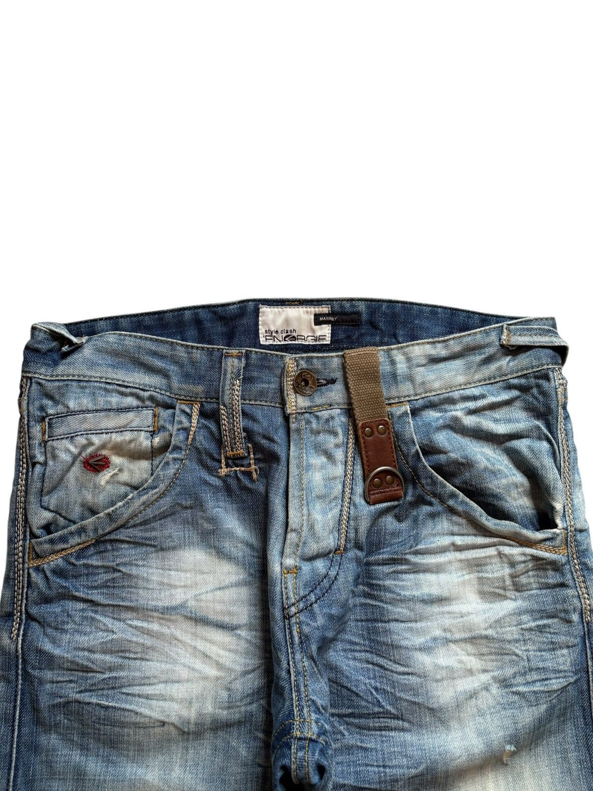 Japanese Brand Vintage Japanese Brand Bleached Acid Wash Ripped Baggy Jeans Size US 31 - 4 Thumbnail