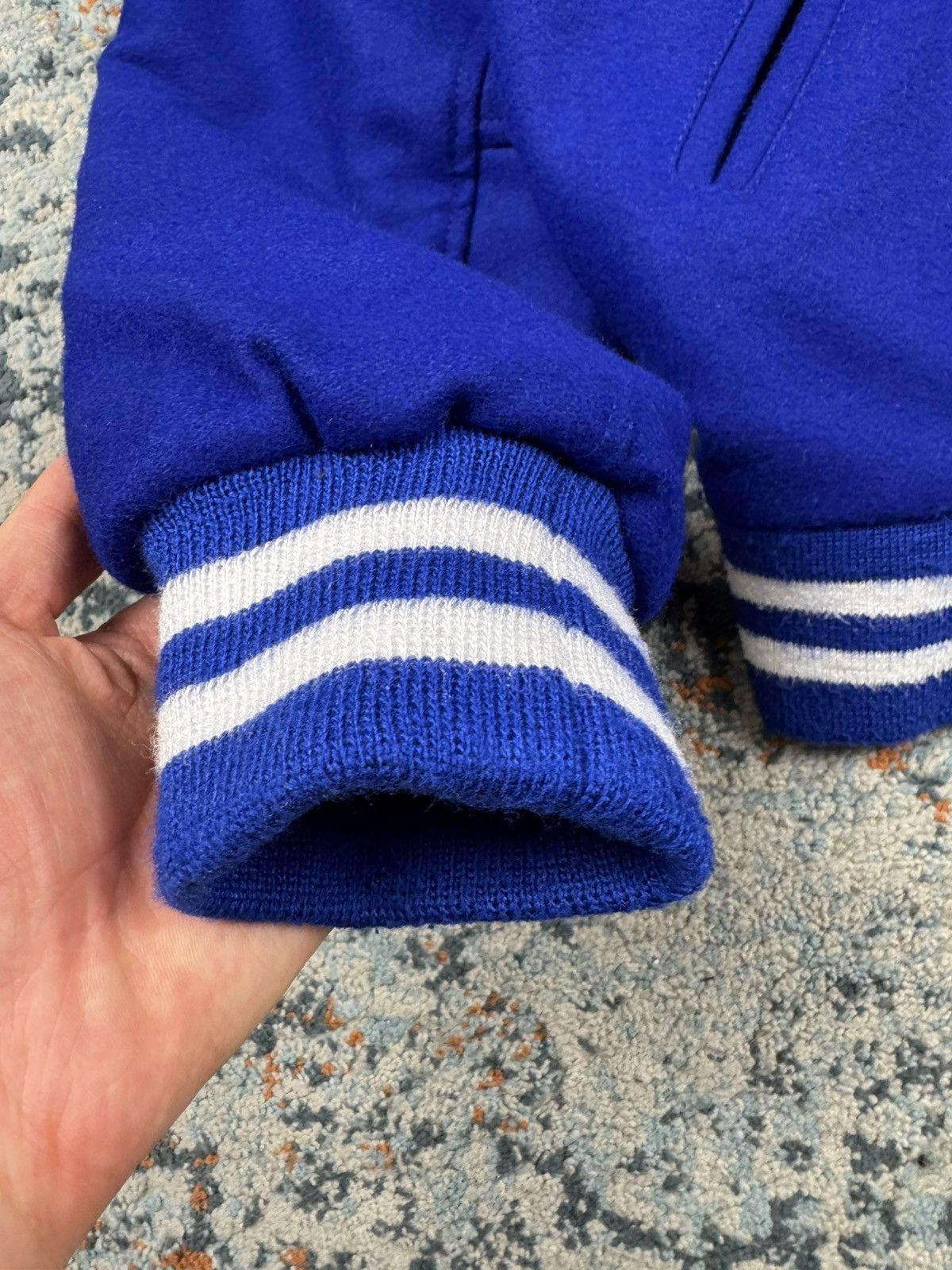 Vintage Vintage 90s Ultramarine wool Varsity Jacket Size US M / EU 48-50 / 2 - 8 Thumbnail