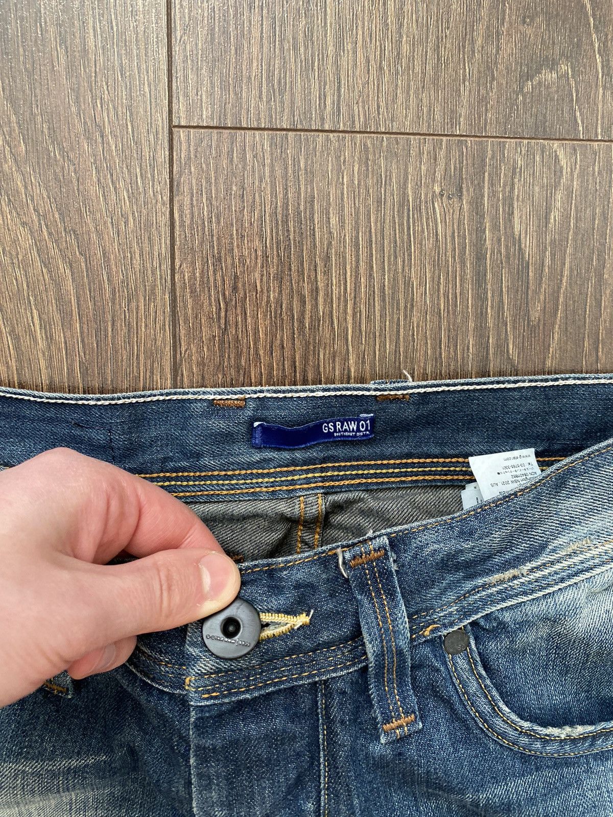 G-Star × Vintage Vintage G-Star Raw Faded Denim Jeans Japanese Y2K Size 30/32 Size US 32 / EU 48 - 8 Thumbnail