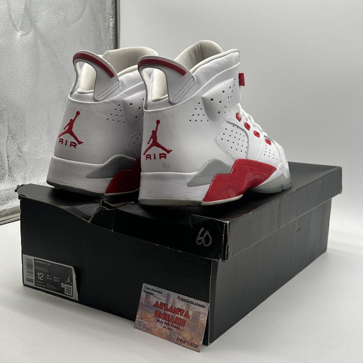 Jordan Brand Jordan 6-17-23 white fire red Size US 12 / EU 45 - 5 Thumbnail