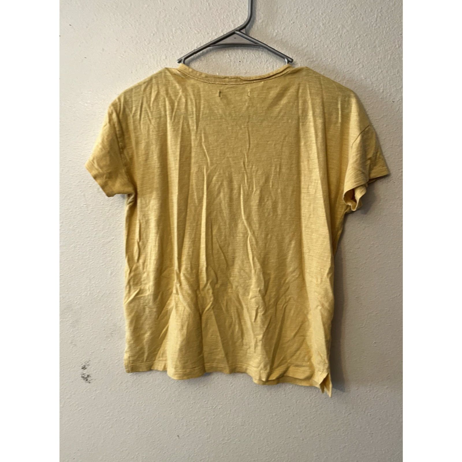 Abercrombie & Fitch Abercrombie & Fitch Womens Round Neck T-Shirt Short Sleeve Yellow Pocket Size S Size S / US 4 / IT 40 - 3 Thumbnail