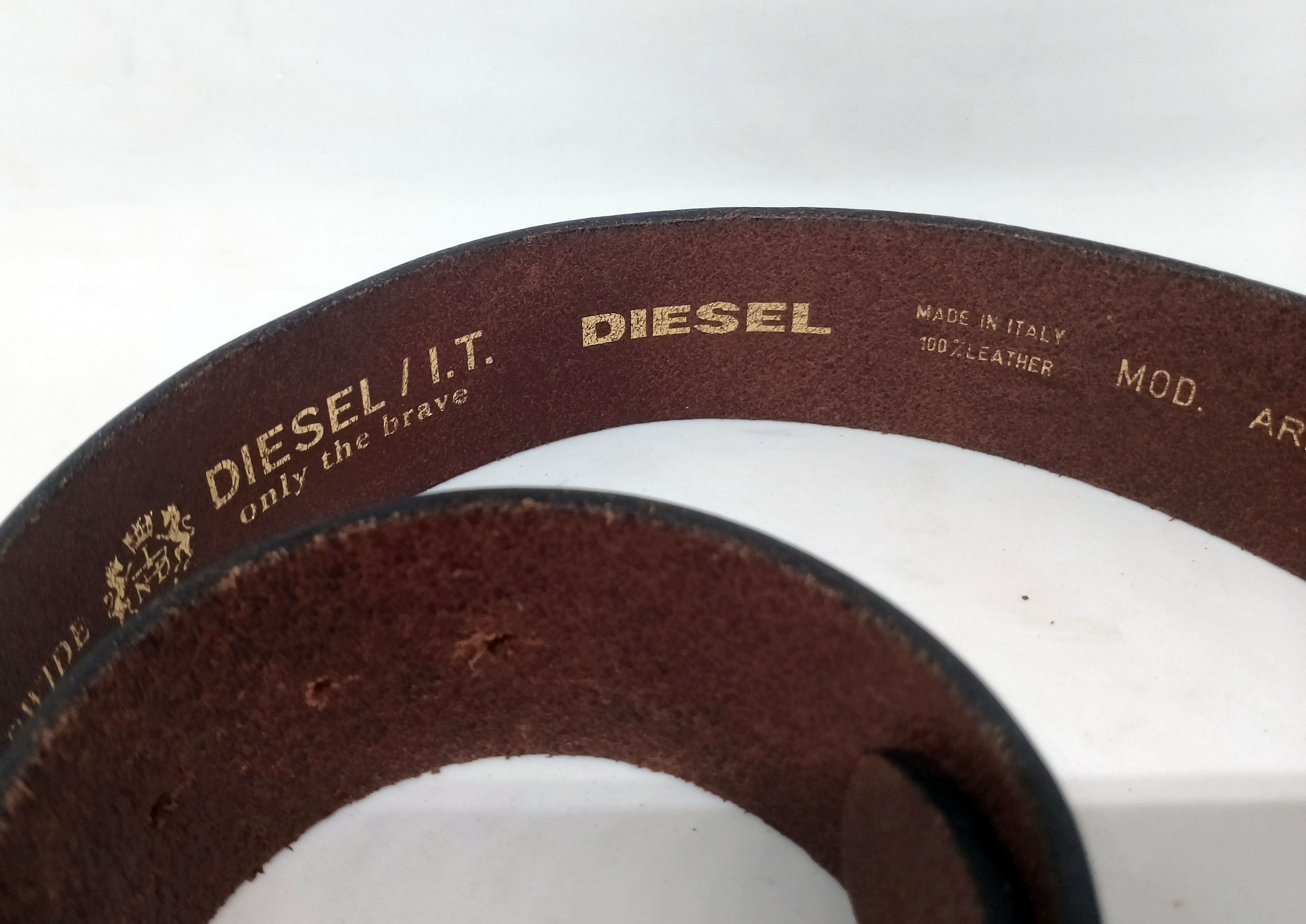 Diesel Diesel - Only The Brave Belt – Size 100/40 – Large Buckle Size 40 - 6 Thumbnail
