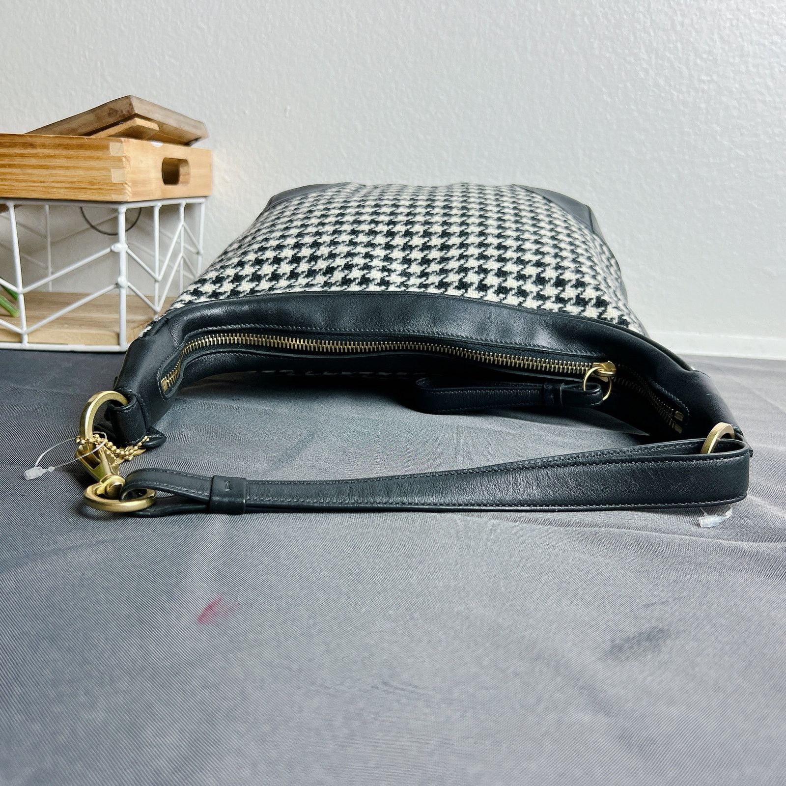 Coach Coach Houndstooth Hobo Purse Hobo Shoulder bag 6954 Size ONE SIZE - 10 Thumbnail