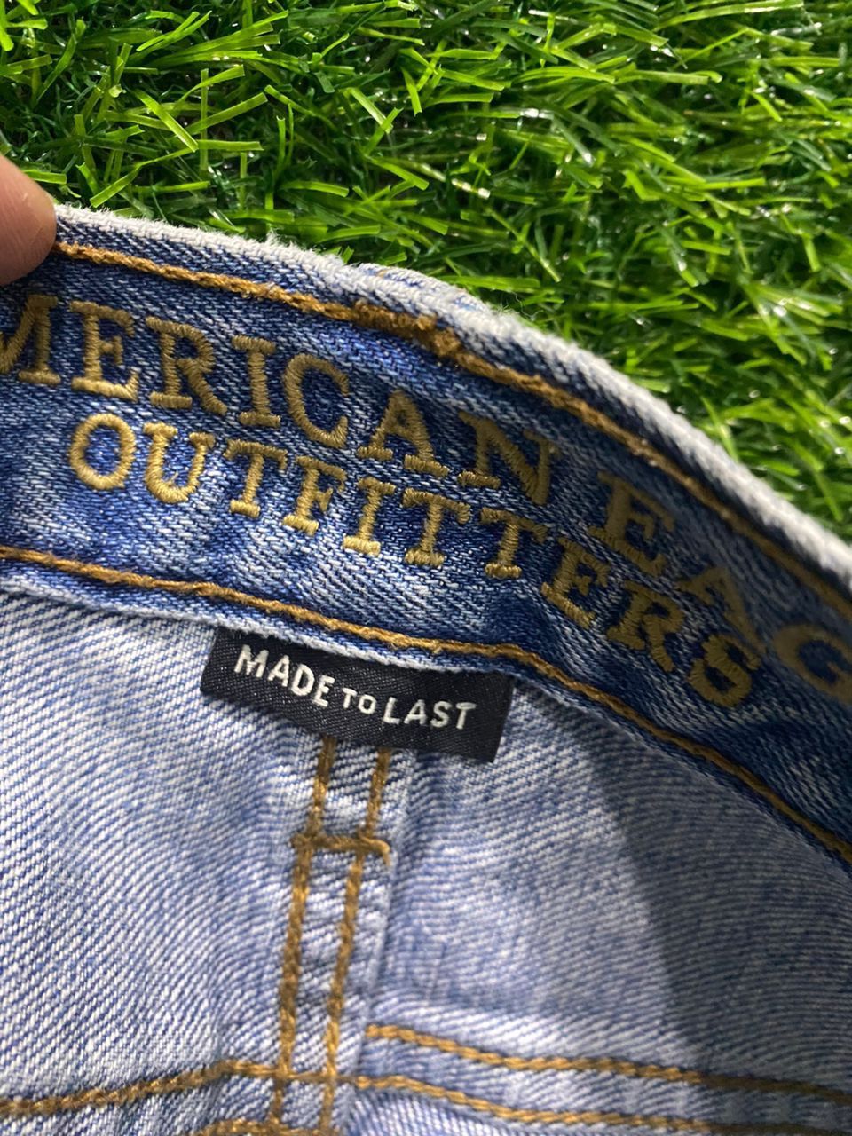 American Eagle Outfitters × Vintage Vintage American Eagle Denim Cropp Pants Size US 33 - 3 Thumbnail