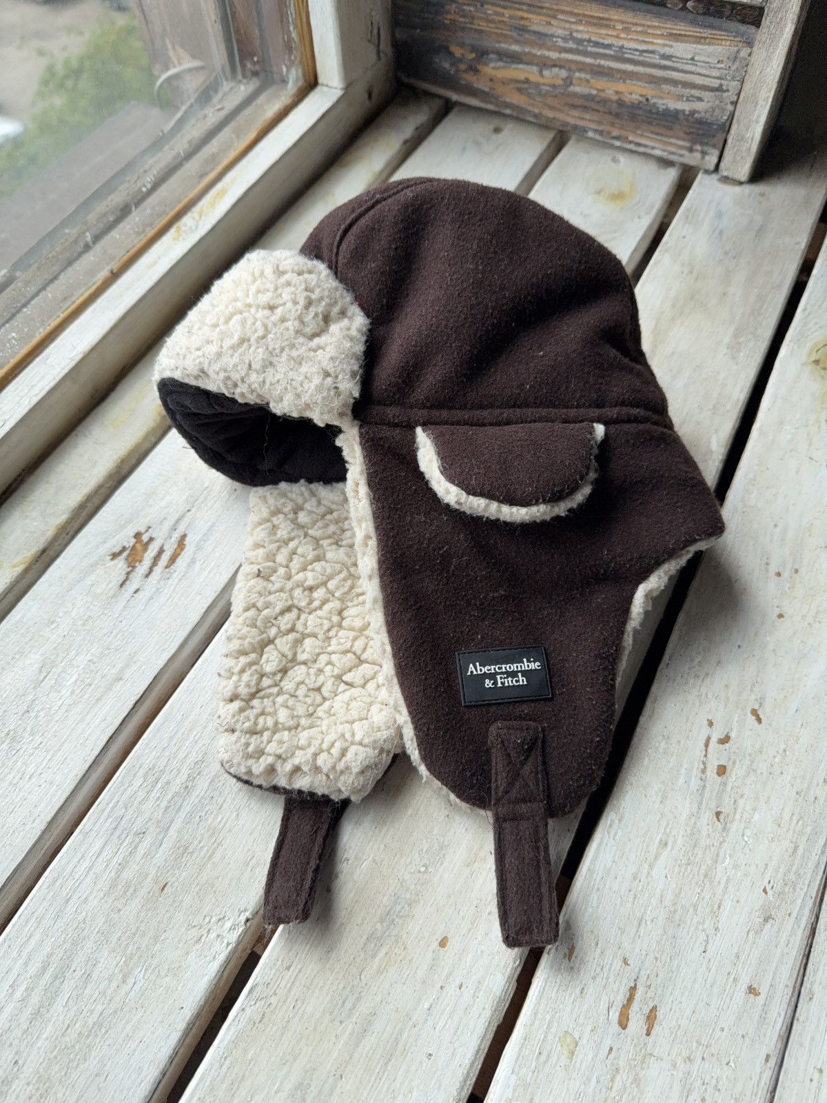 Abercrombie & Fitch × Japanese Brand Y2K Style Mohair Fuzzy Ushanka Hat Faux Fur Size ONE SIZE - 1 Thumbnail