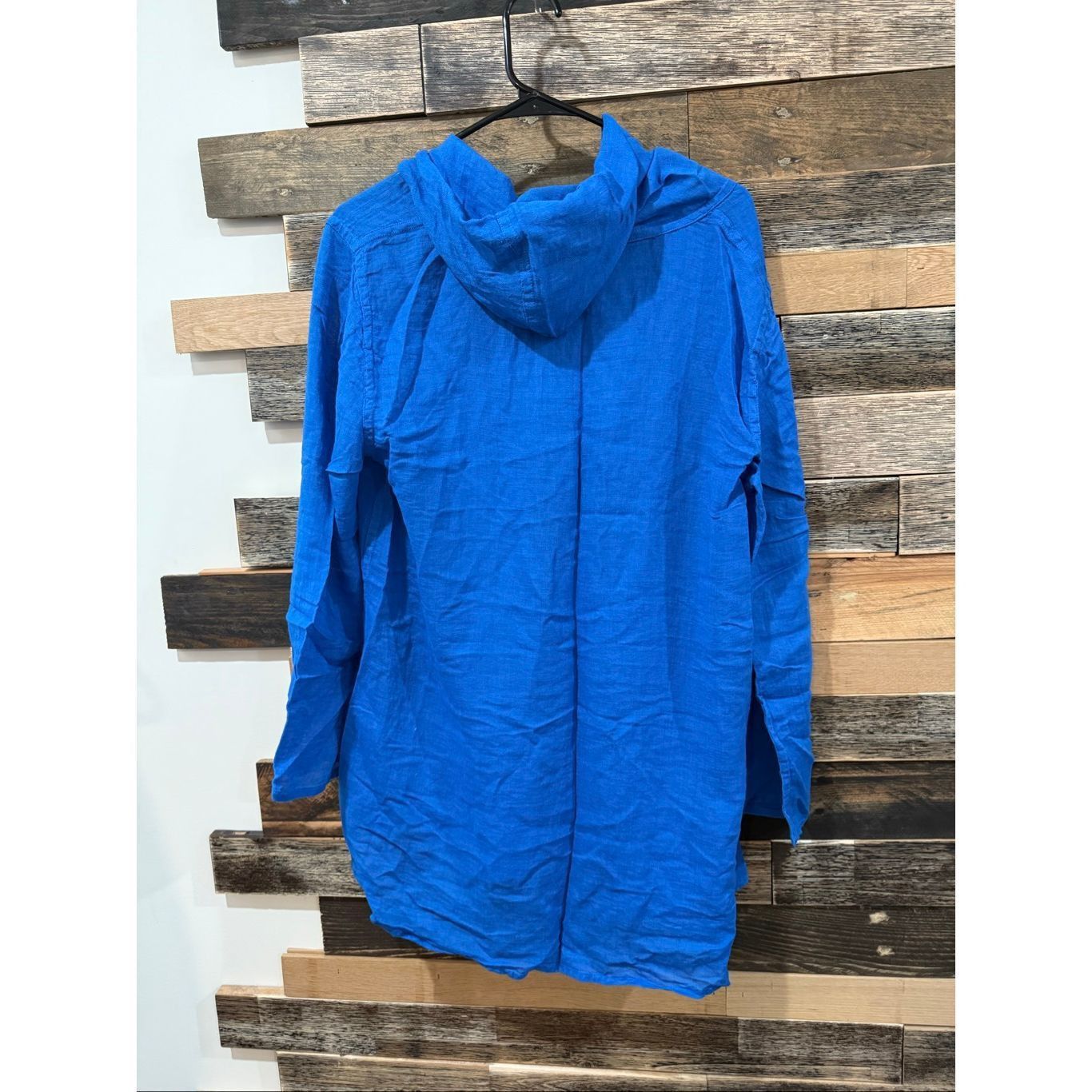 FLAX Flax NWOT linen/cotton lightweight hoodie top lagenlook boho Size M / US 6-8 / IT 42-44 - 3 Thumbnail