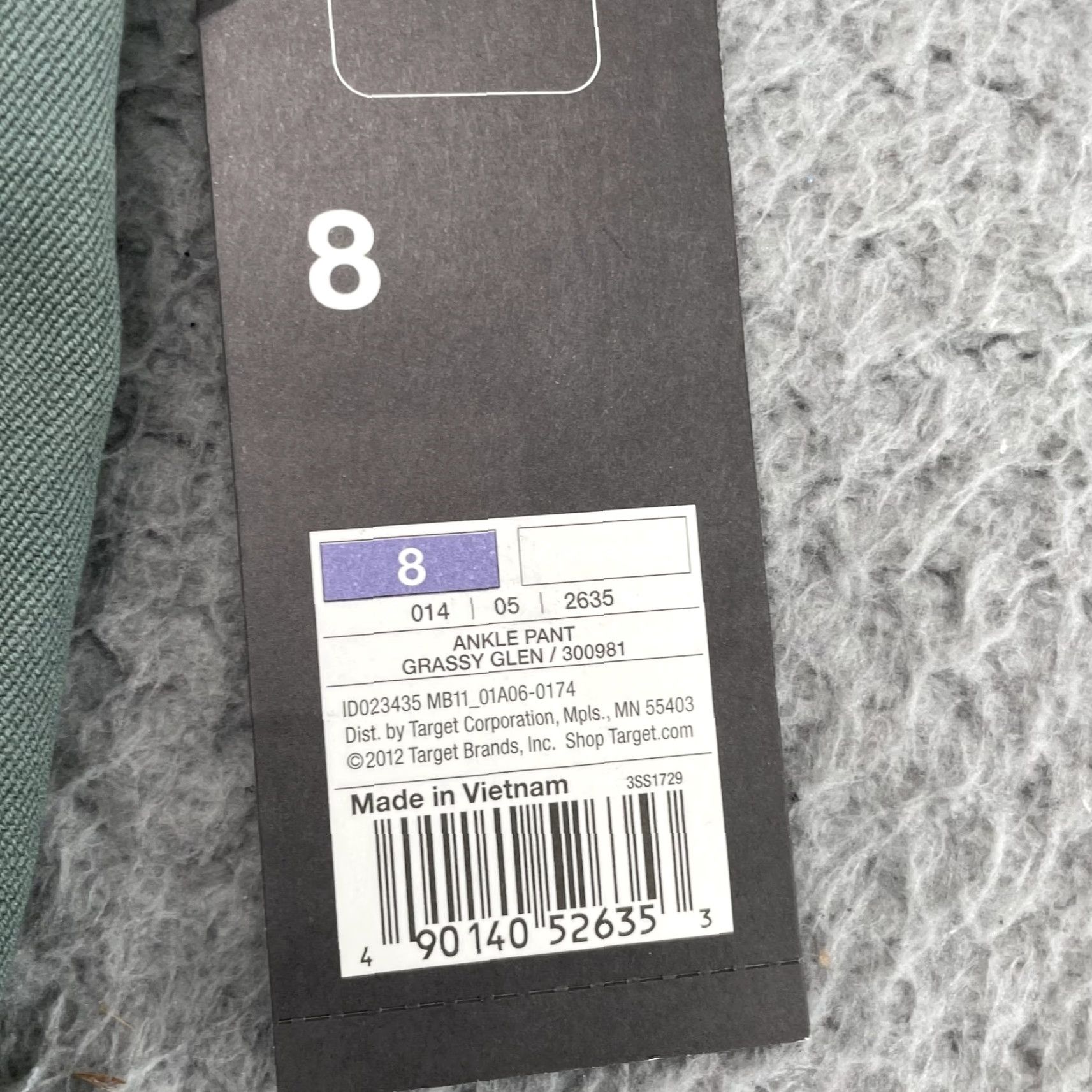Mossimo Mossimo Ankle Pants Women's 8 Khaki Stretch Corpcore Office Academia Minimalist Green Solid Size 30" / US 8 / IT 44 - 4 Thumbnail