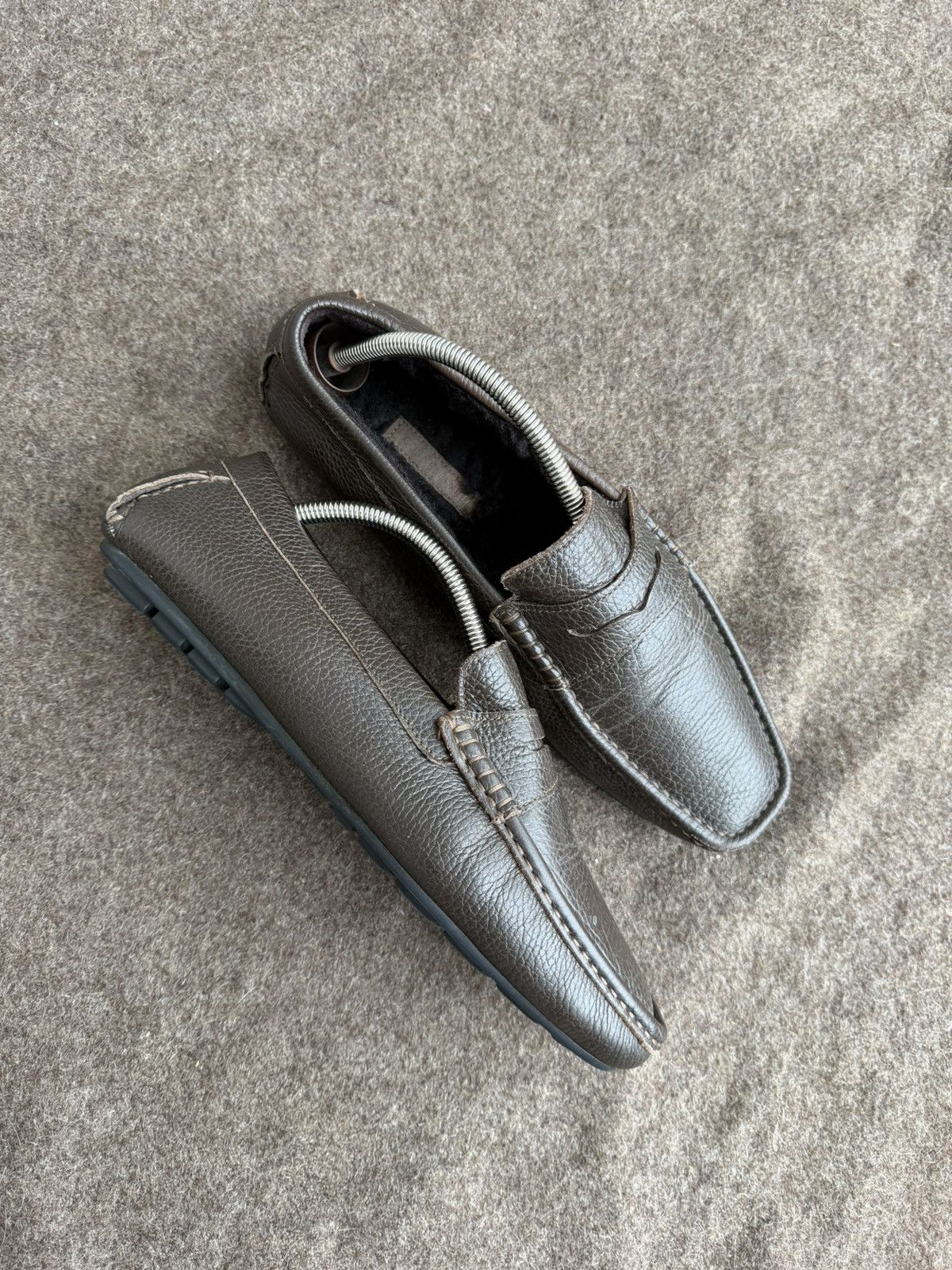 Corneliani Corneliani ID Shearling Moccasins Size US 10 / EU 43 - 2 Thumbnail