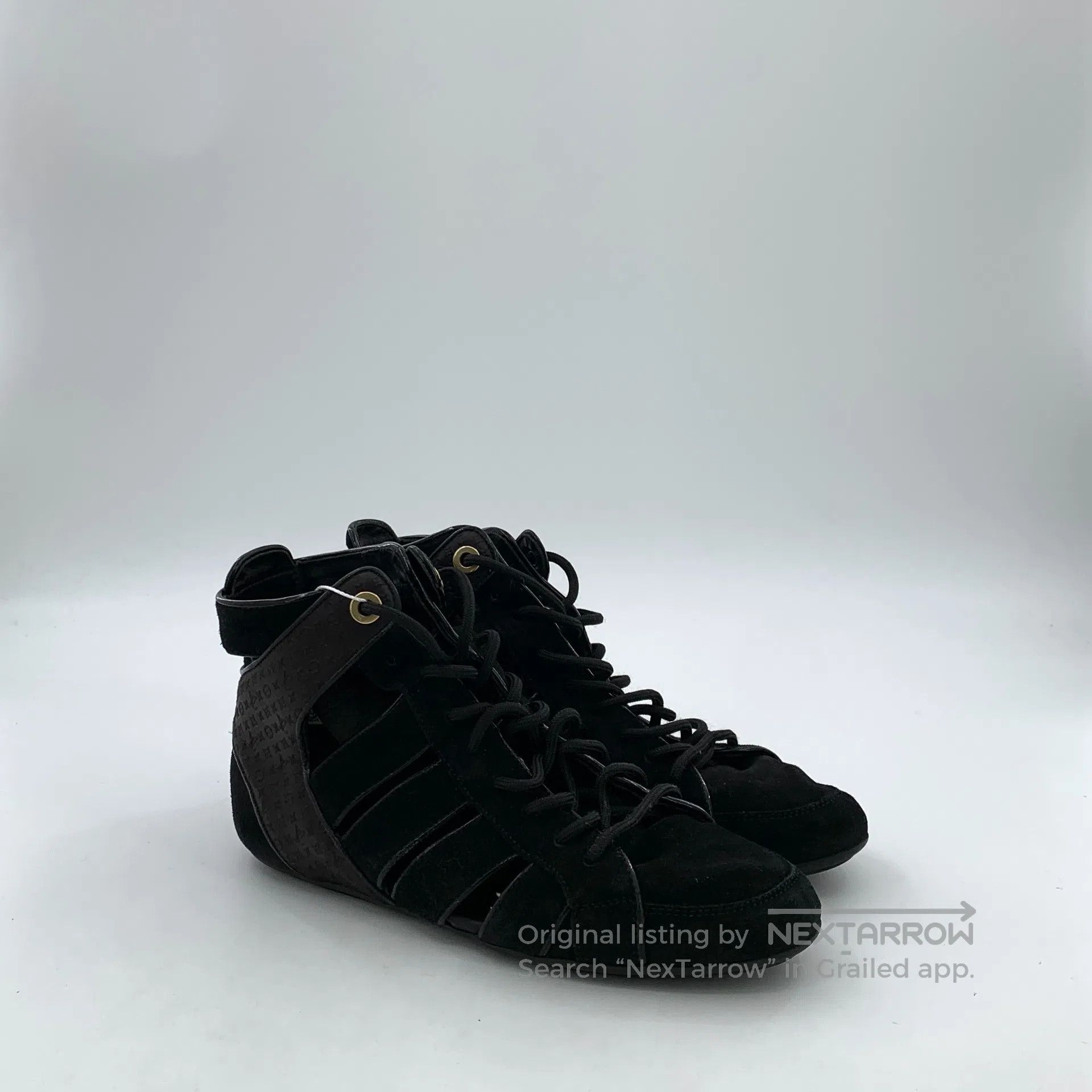 Louis Vuitton Louis Vuitton Black drawstring casual flat high top shoes| Size US 12 / IT 42 - 2 Thumbnail