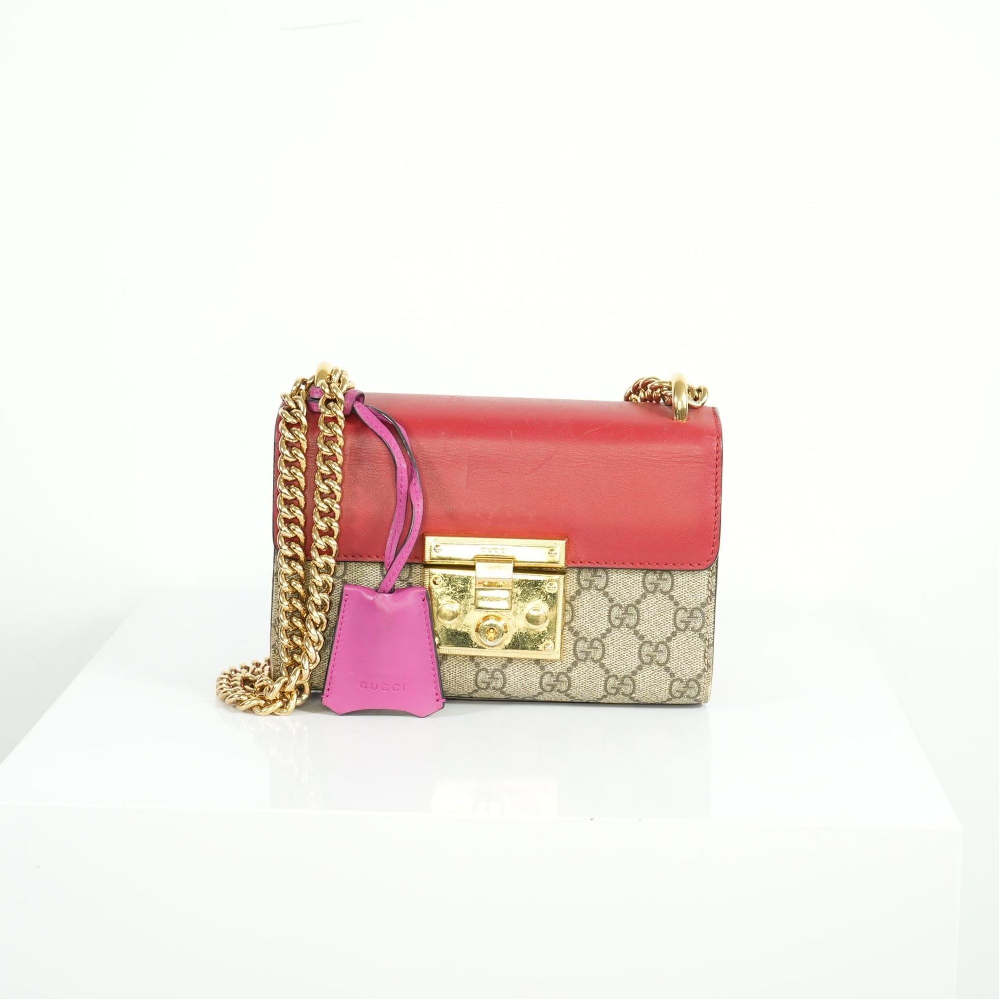 Gucci Small Padlock GG Supreme Canvas Shoulder Bag, Women's