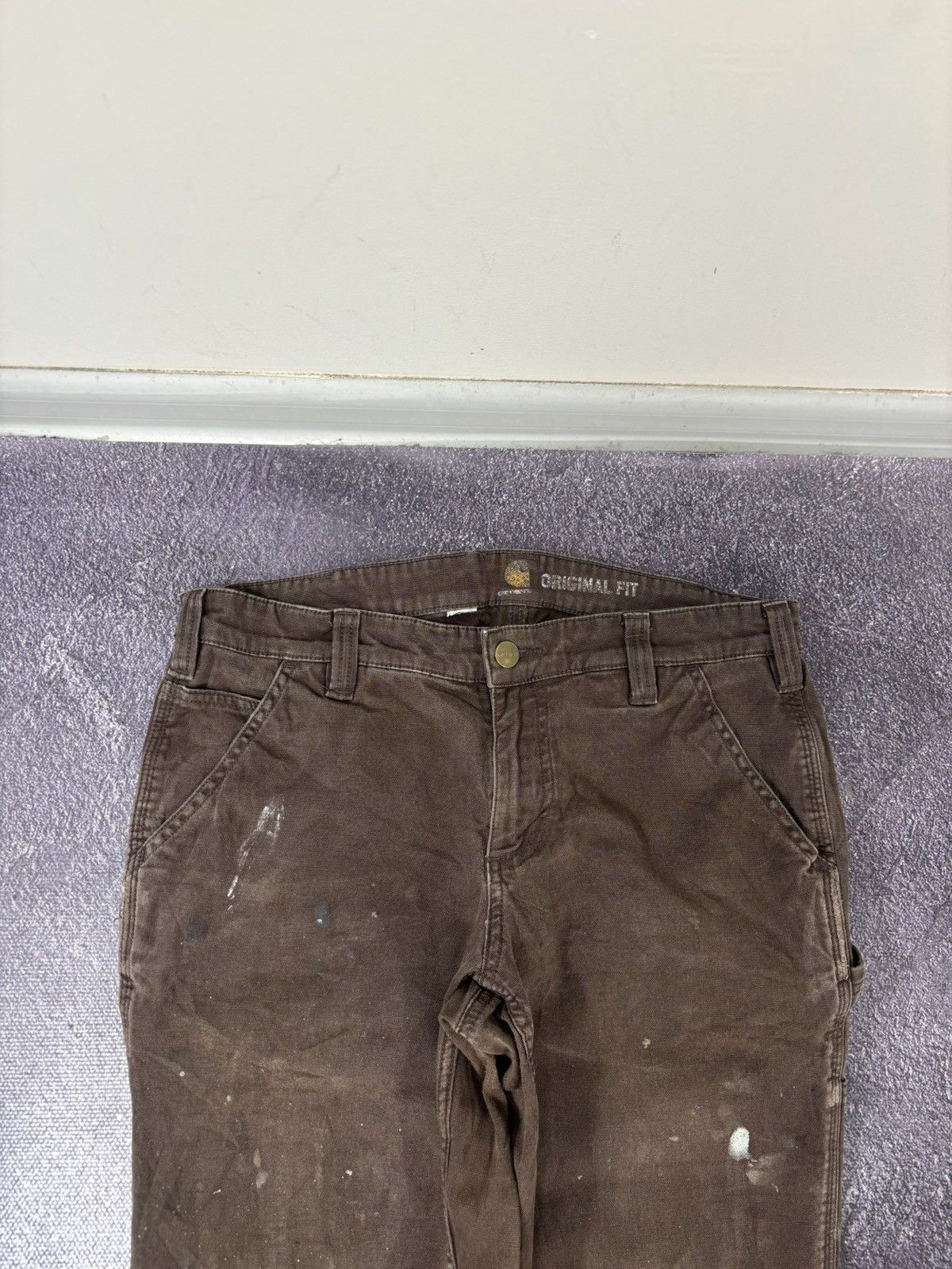 Carhartt Vintage Carhartt Workwear Y2K Brown Hype Carpenter Pants Size US 30 / EU 46 - 11 Thumbnail