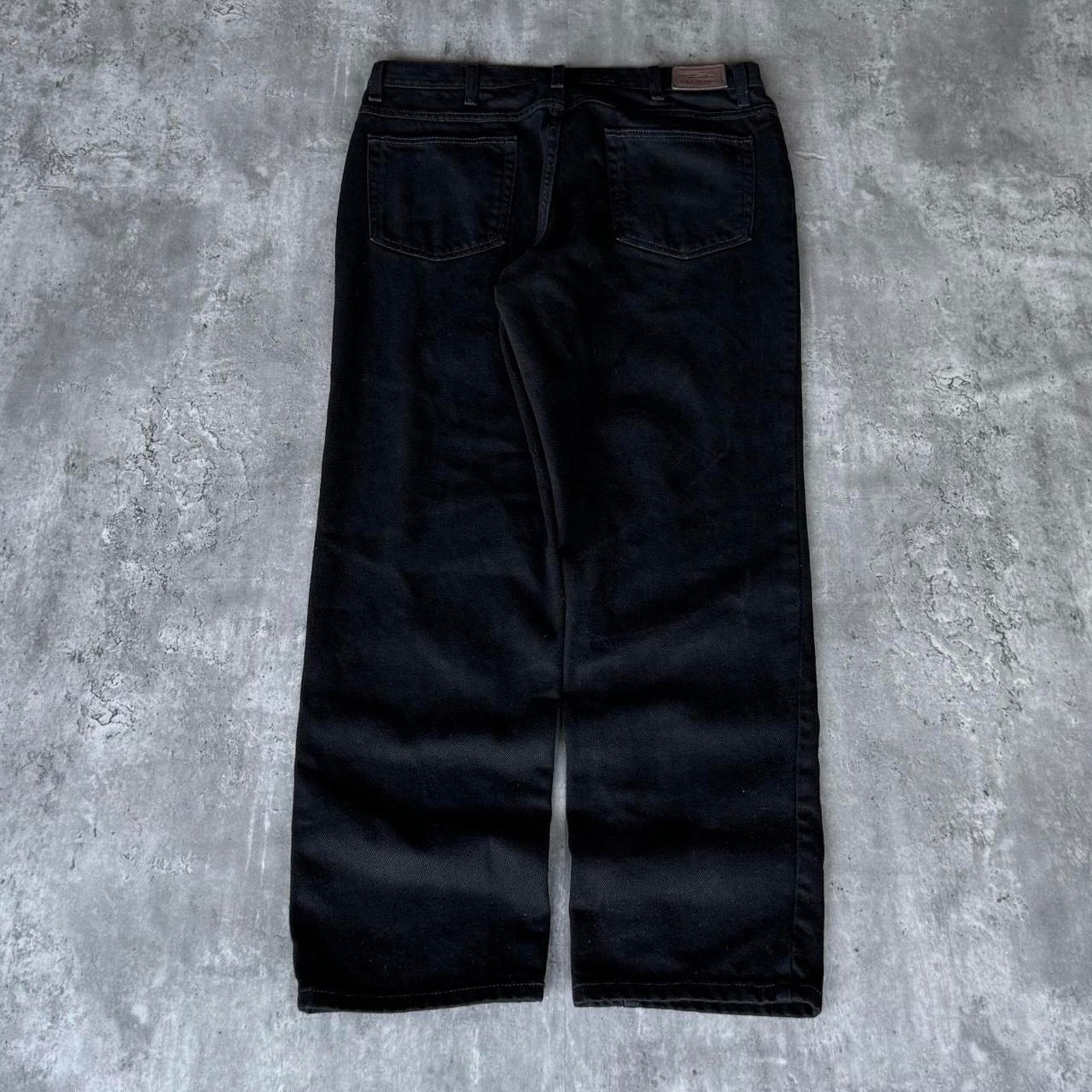 L.L. Bean × Vintage Vintage Y2K L.L. Bean Black Classic Fit Denim Jeans Size US 34 / EU 50 - 2 Thumbnail