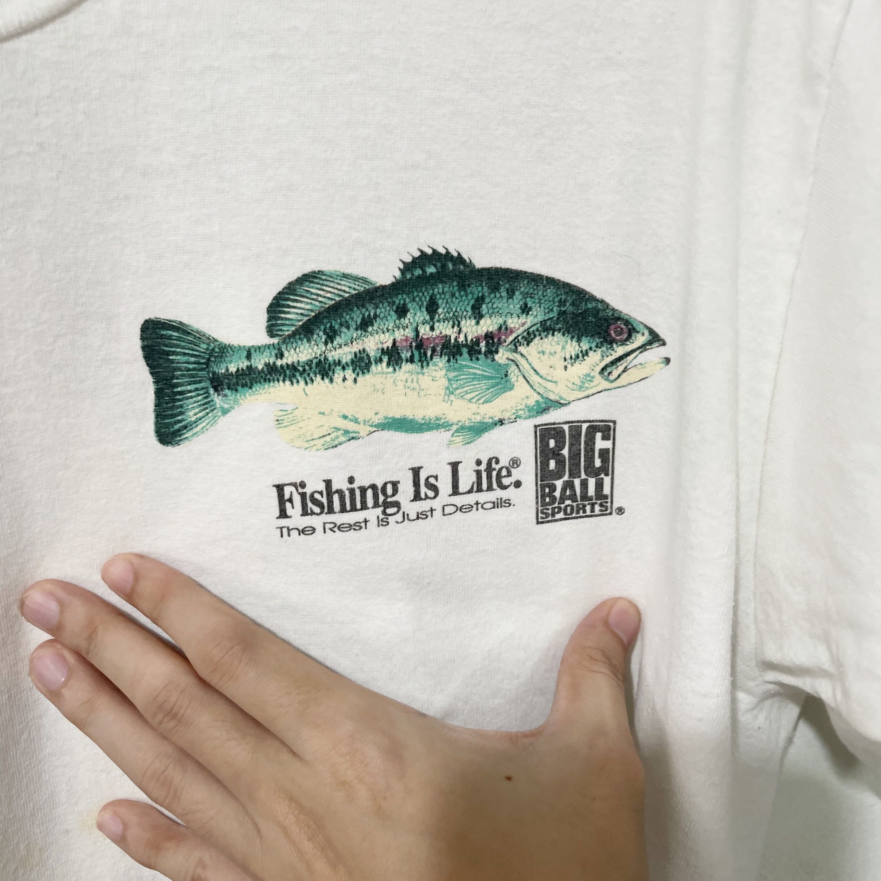 Vintage Vintage "Get Reel Go Fish" Tee Size US L / EU 52-54 / 3 - 5 Thumbnail